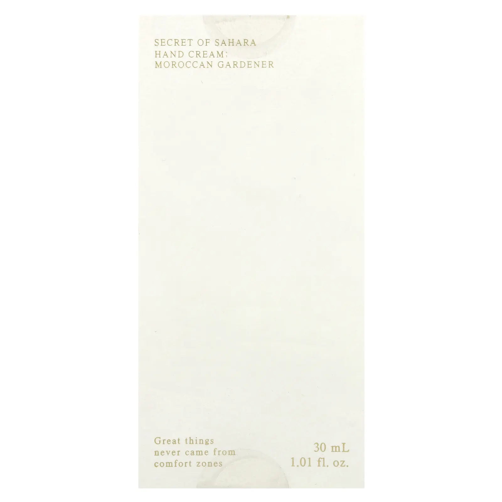 Huxley, Secret of Sahara, крем для рук, марокканский садовник, 30 мл (1,01 жидк. Унции)