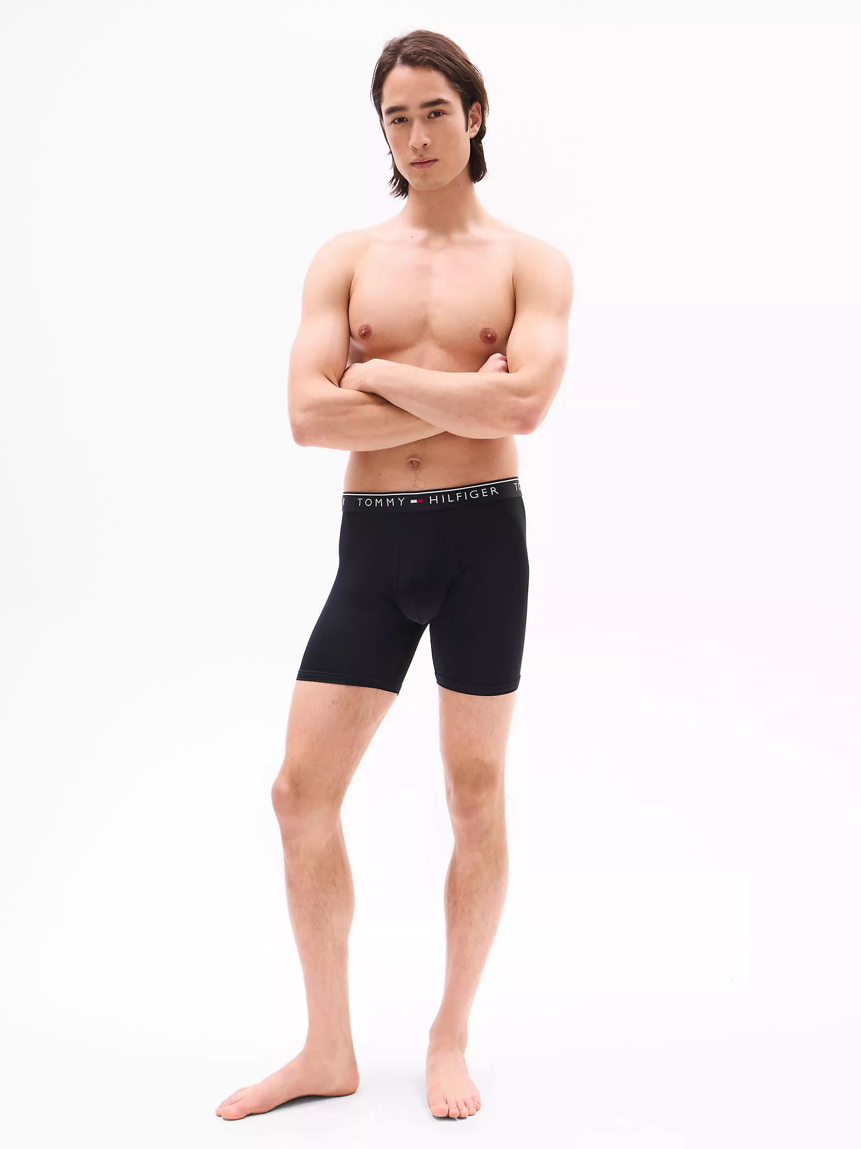 Мужское нижнее белье Tommy Hilfiger, Микрофибровые боксеры-брифы TH (набор 3 шт.)