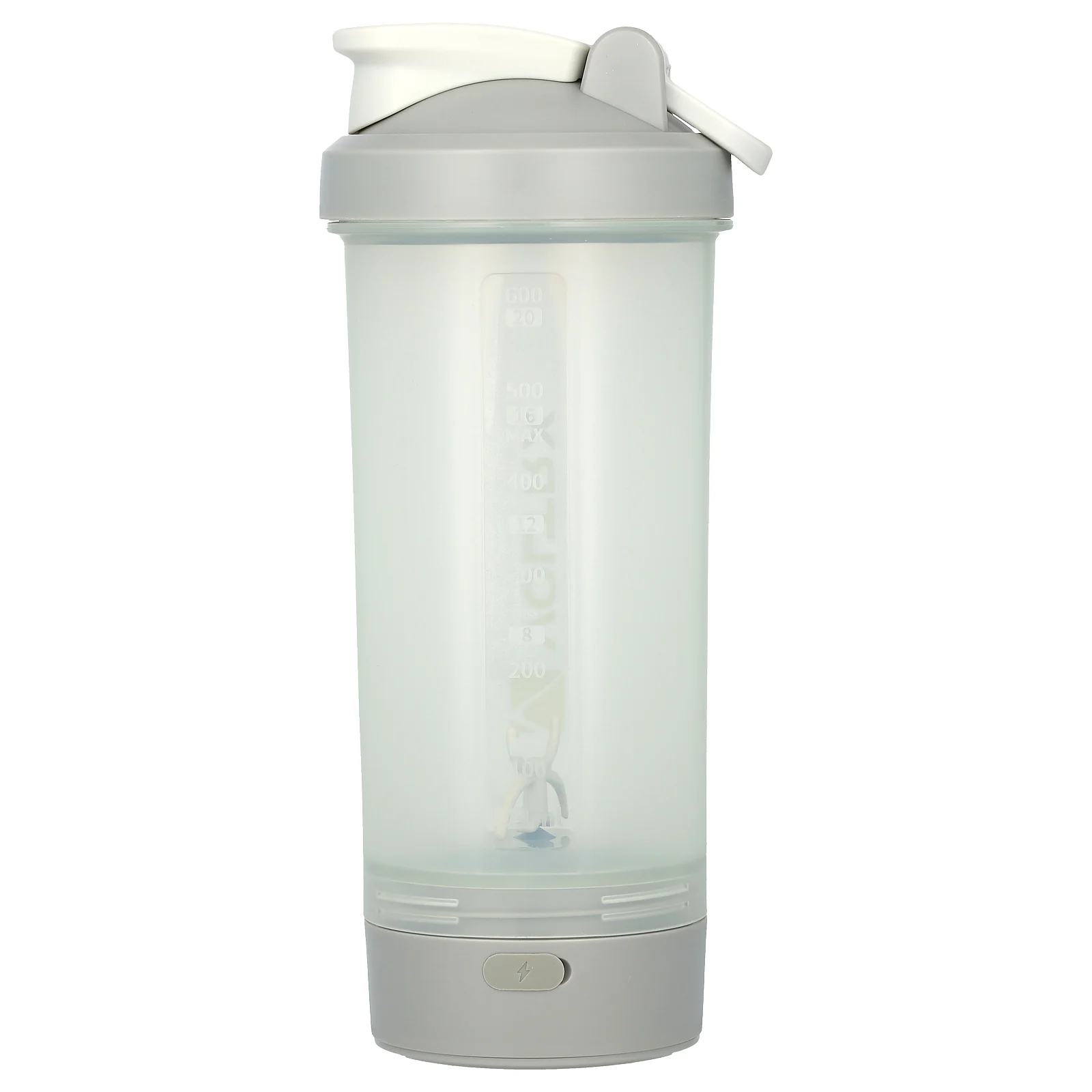 Voltrx, Merger, протеиновый шейкер, аккумуляторная бутылка, usb-C, серый, 700 мл (24 унции)