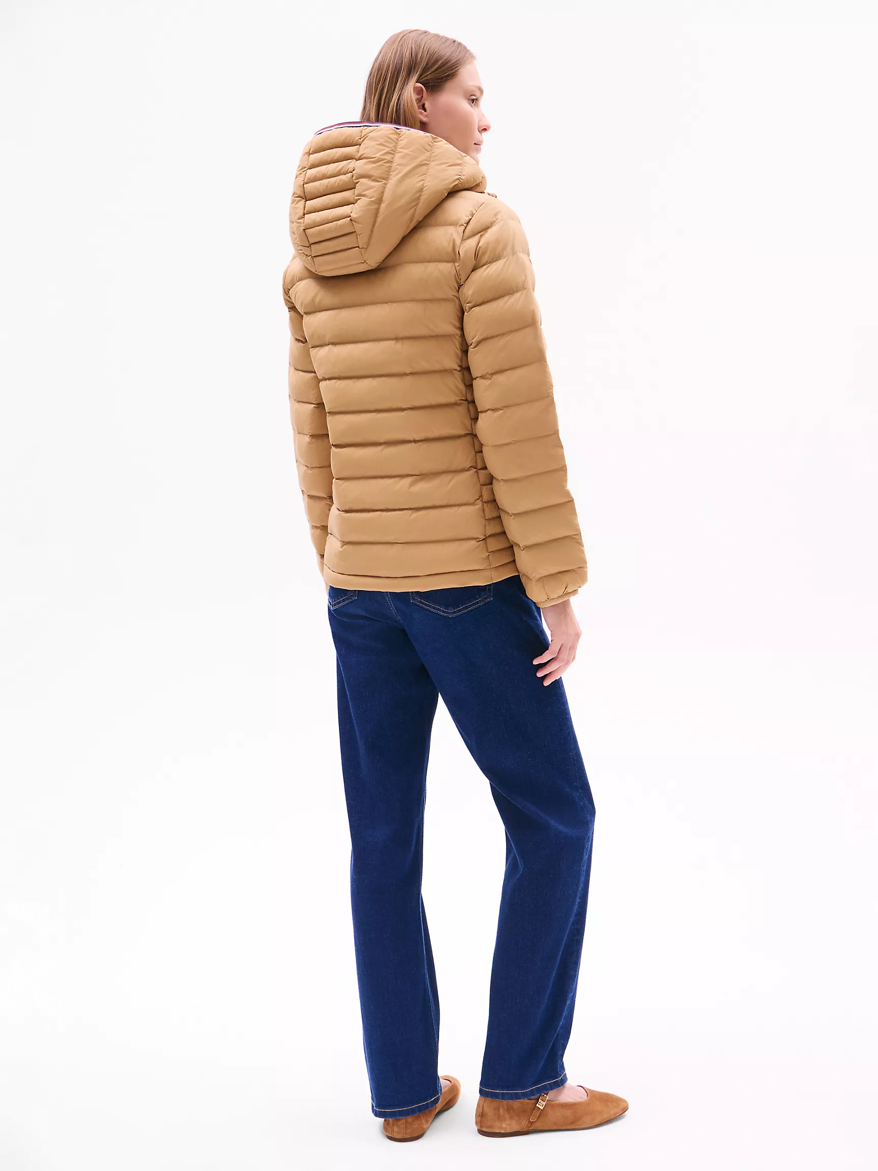 Женская куртка Tommy Hilfiger, Легкий пуховик с капюшоном