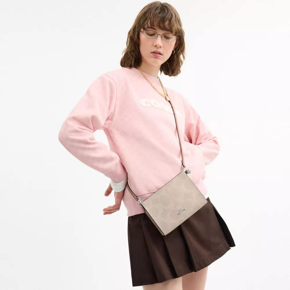 Сумка COACH Slim Crossbody Bag In Signature Canvas