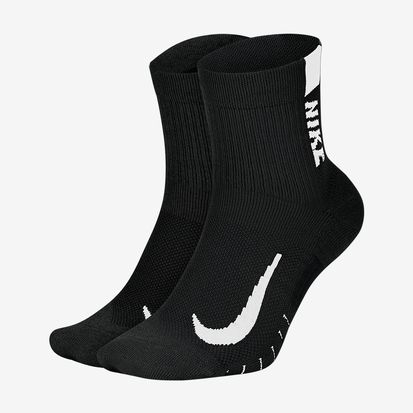 Nike Multiplier Running Ankle Socks (2 Pair)