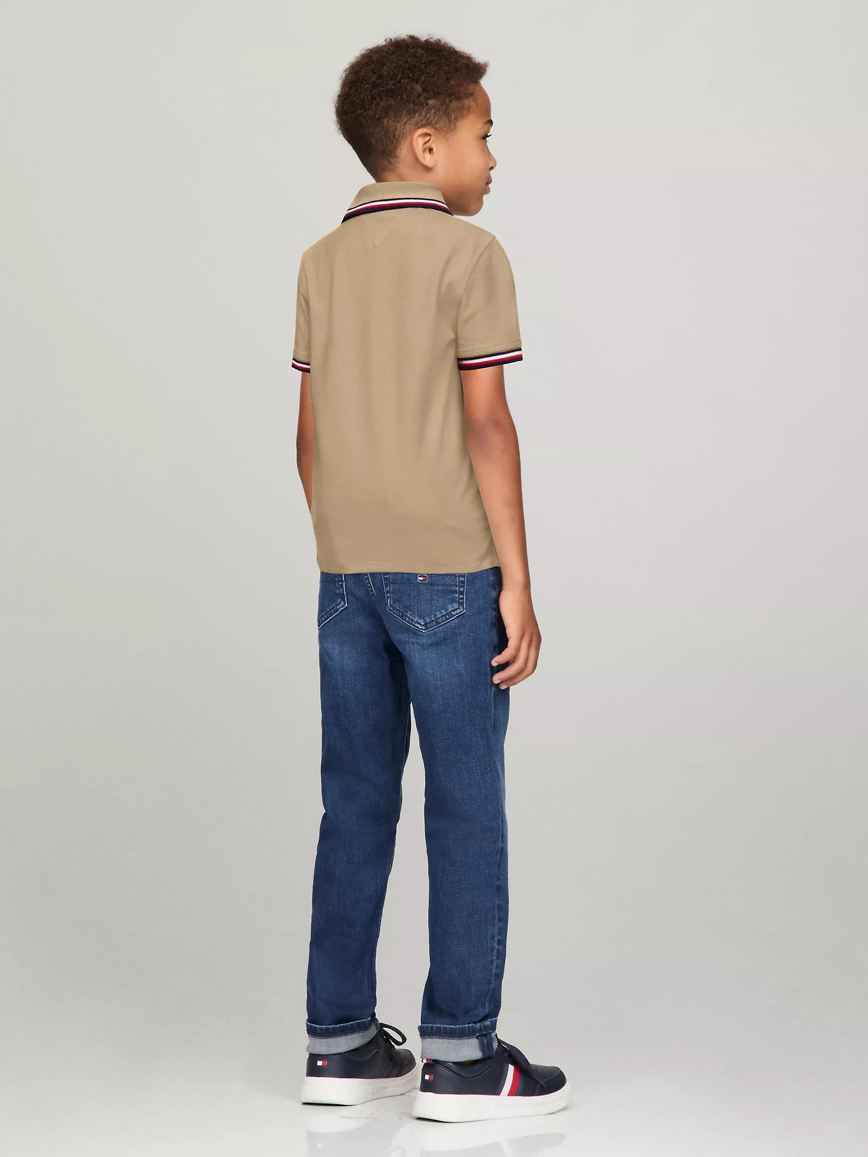 Рубашка-поло для мальчиков Tommy Hilfiger, Детское поло с коротким рукавом и влагоотводящей технологией Tommy