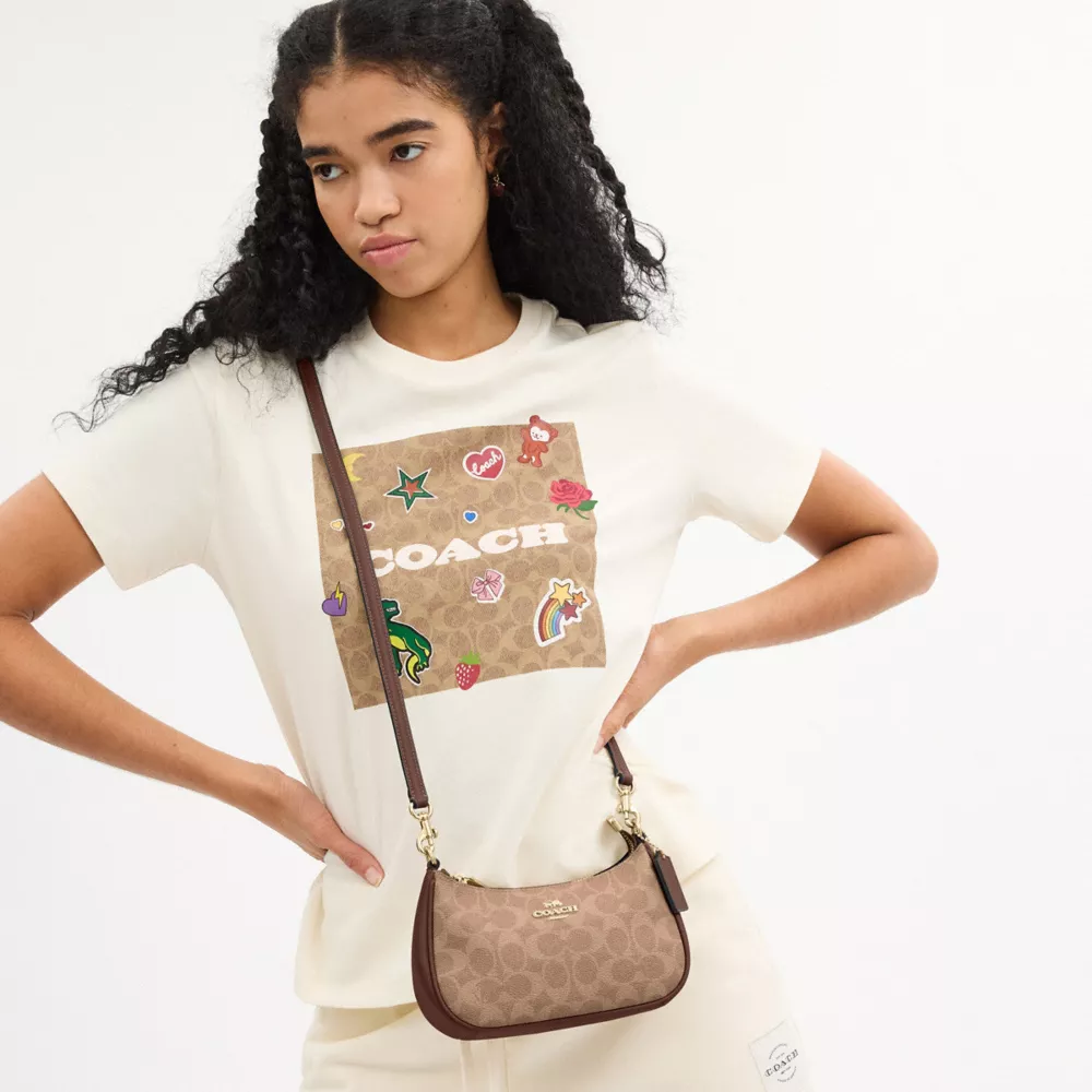 Сумка COACH Teri Mini Crossbody Bag In Signature Canvas