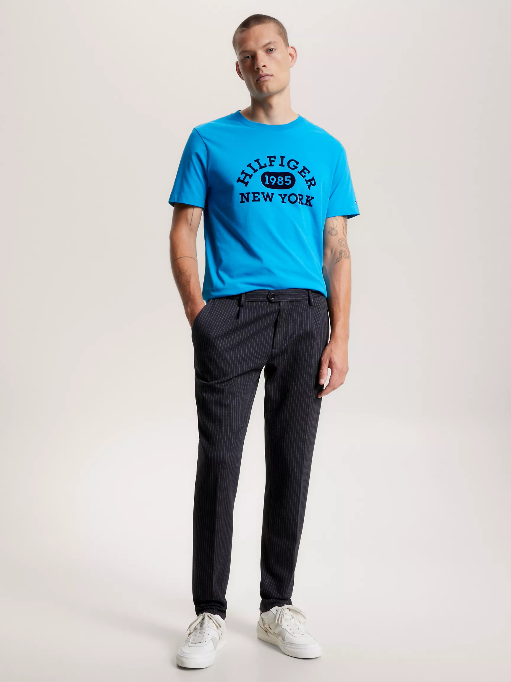 Мужская футболка Tommy Hilfiger, Футболка с университетским монограммным логотипом