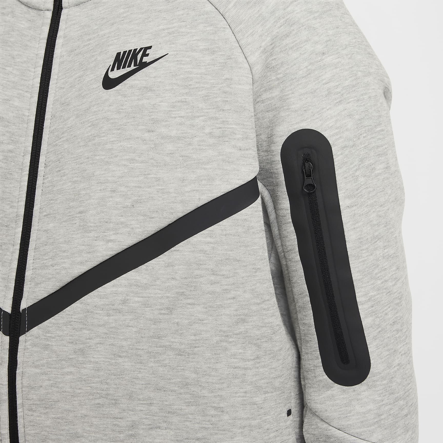 Nike Sportswear Tech Fleece Big Kids' Full-Zip Hoodie (Extended Size)
