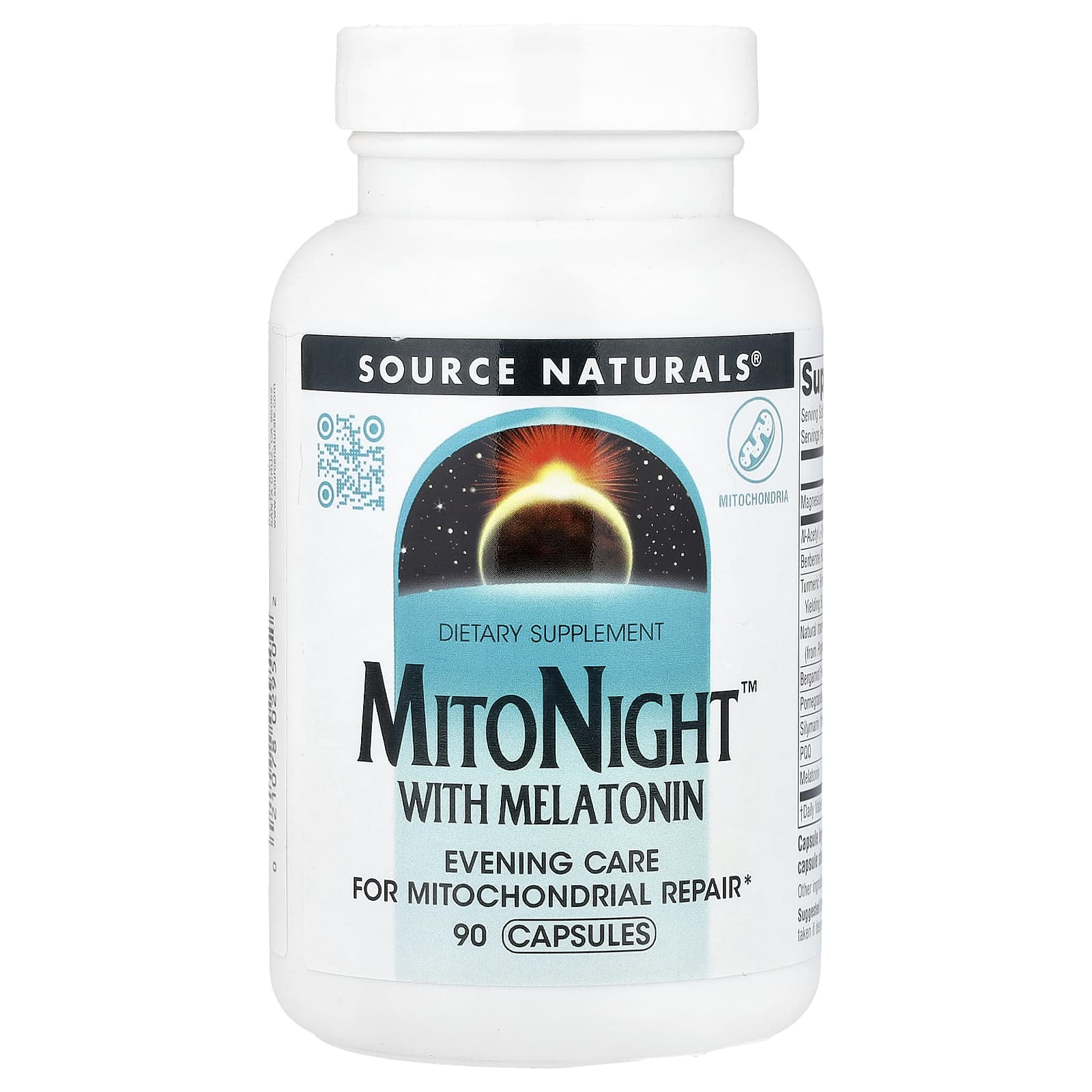 Source Naturals, MitoNight™ с мелатонином, 90 капсул