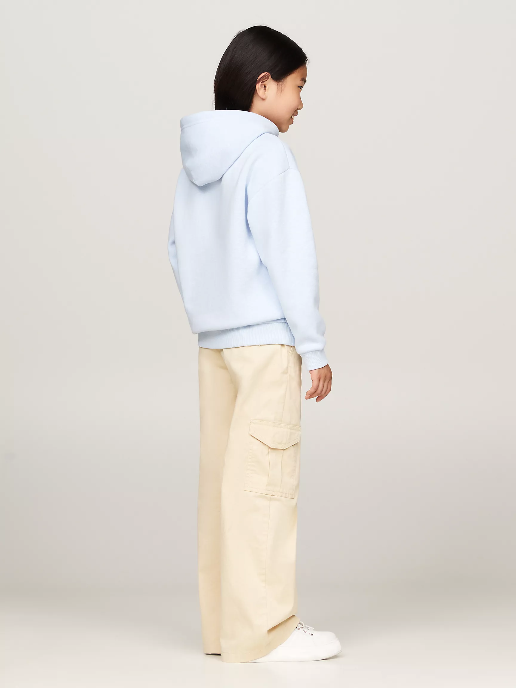 Худи для девочек Tommy Hilfiger, Детское худи с логотипом звезды и флага