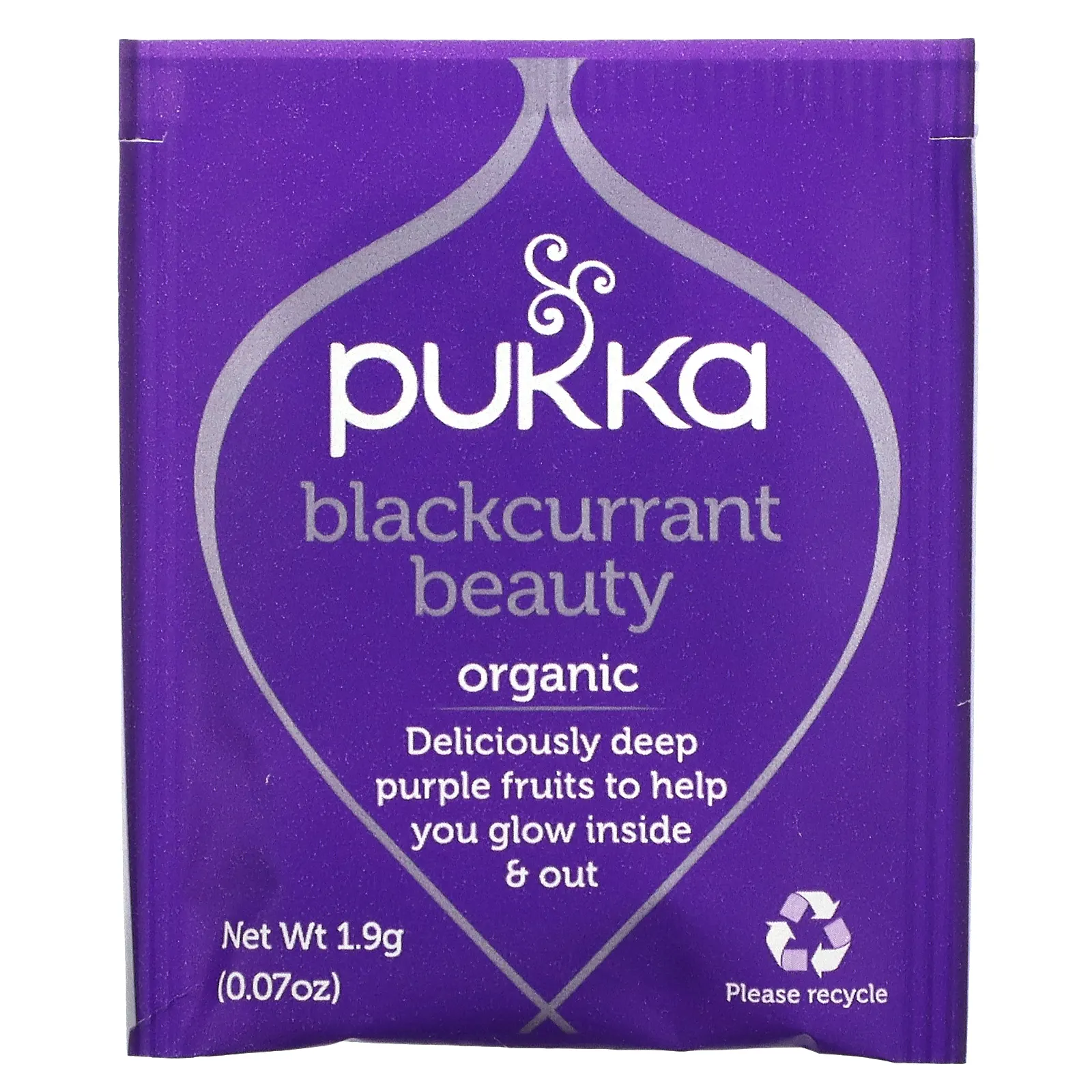 Pukka Herbs, Organic Fruit Tea, черная смородина, без кофеина, 20 пакетиков, 38 г (1,34 унции)