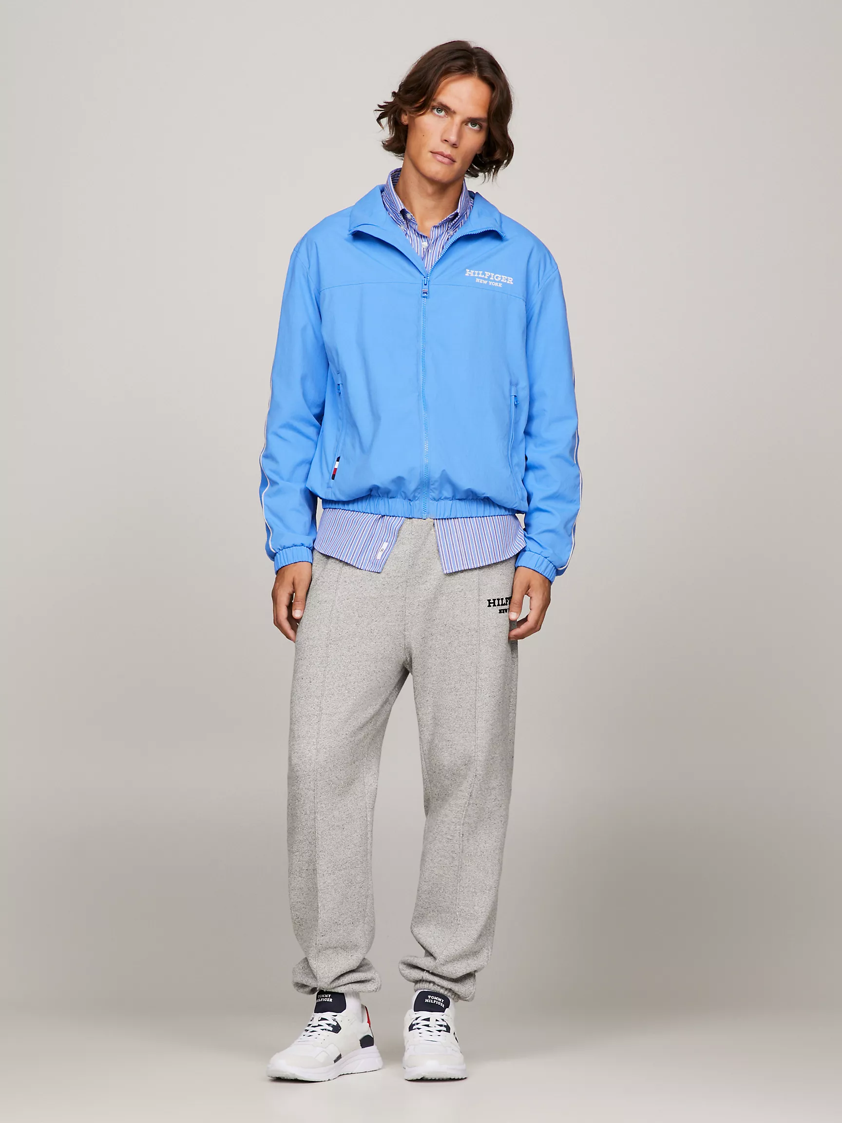 Мужская куртка Tommy Hilfiger, Спортивная куртка Hilfiger NY с полосками