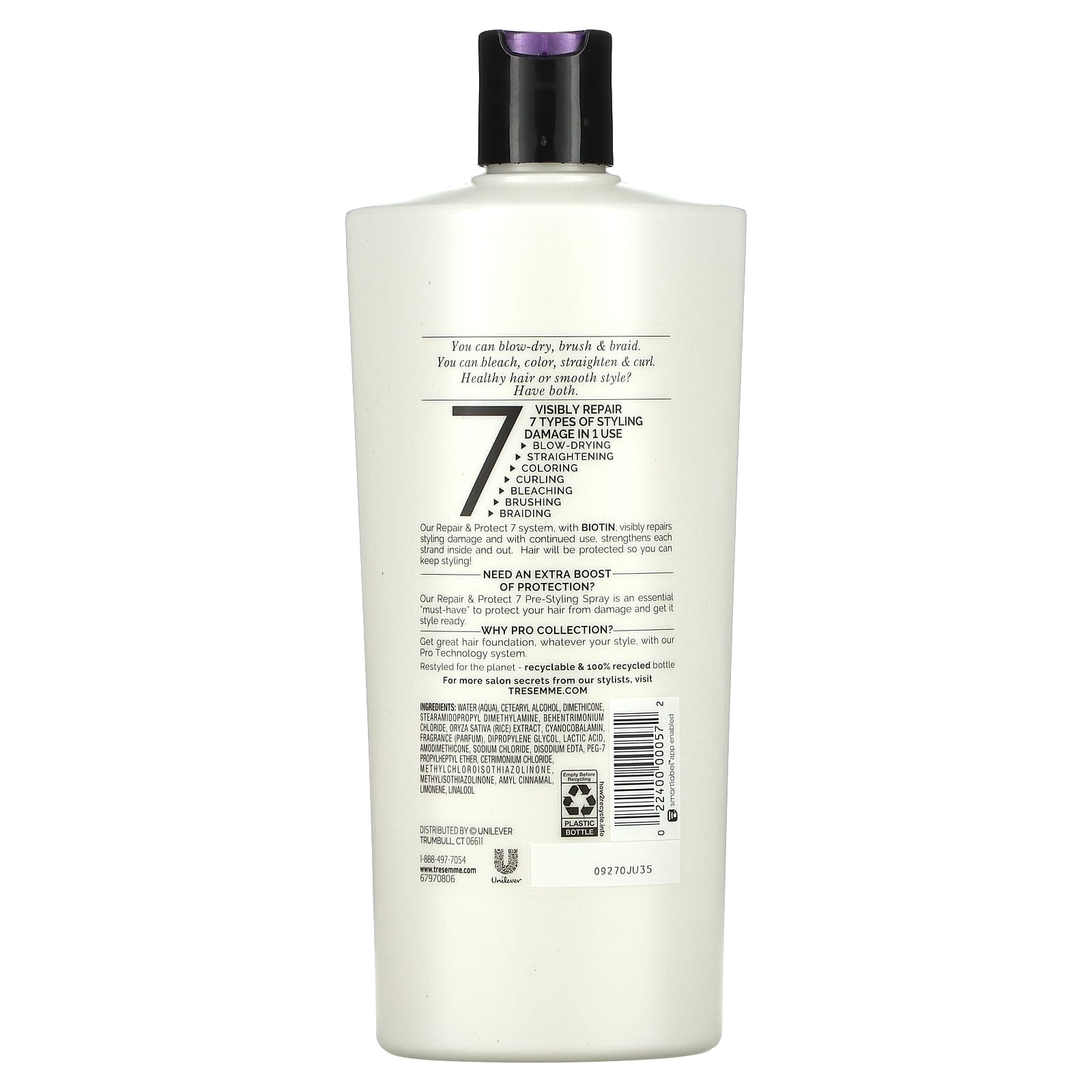 Tresemme, Кондиционер Repair & Protect 7, 650 мл