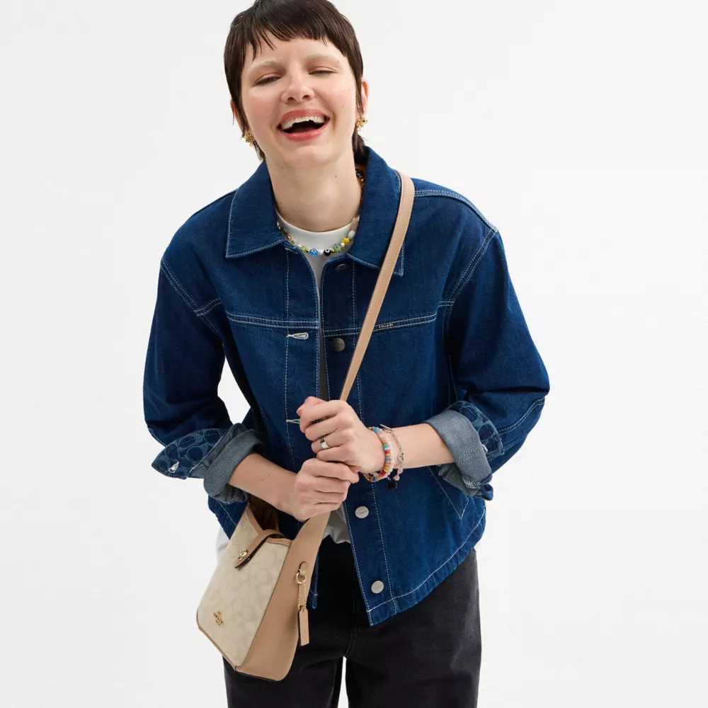 Сумка COACH Hadley Mini Crossbody Bag With Signature Canvas