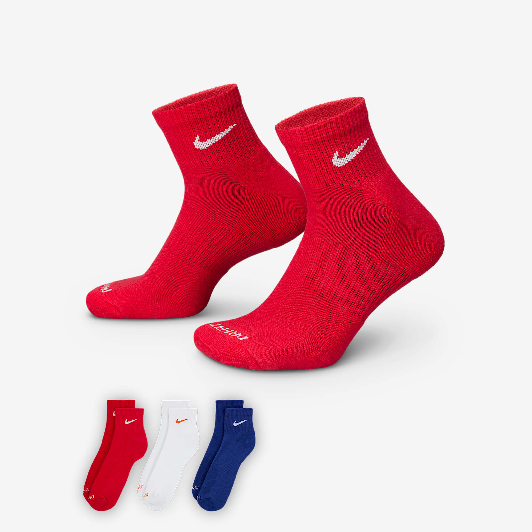Nike Everyday Plus Cushioned Training Ankle Socks (3 Pairs)