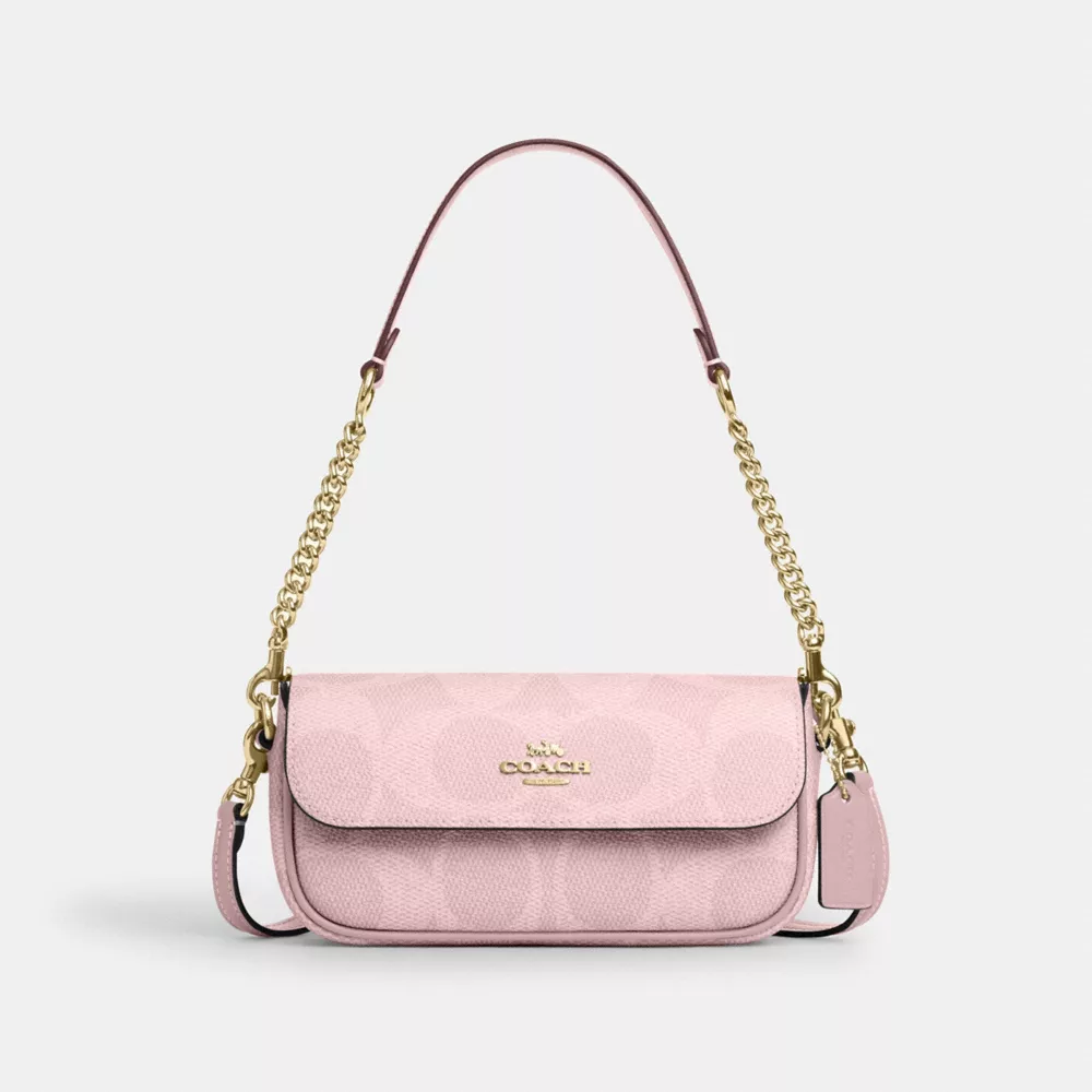 Сумка COACH Hailey Flap Bag In Signature Canvas