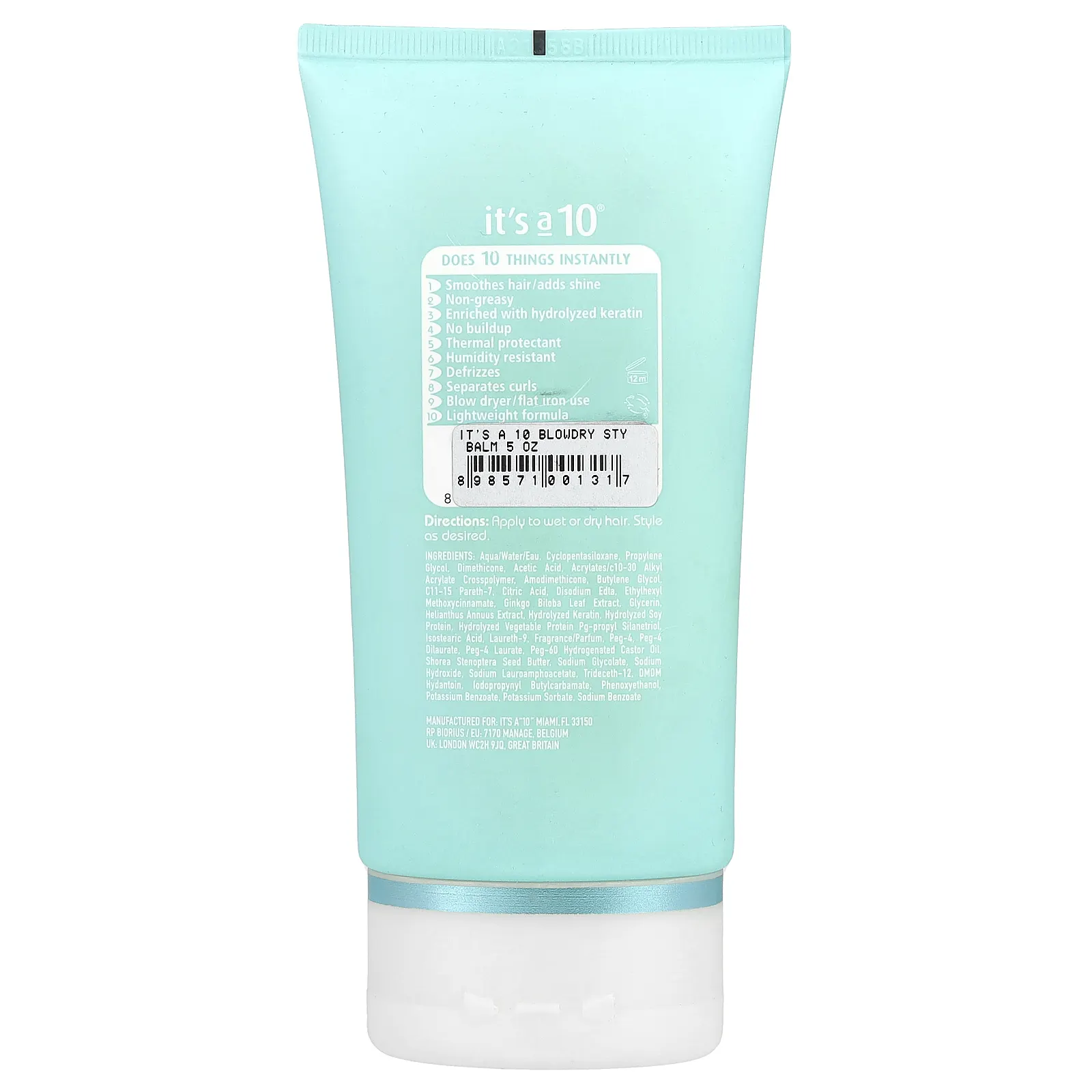 It's a 10, Miracle Blow Dry Styling Balm®, 148 мл (5 жидк. Унций)