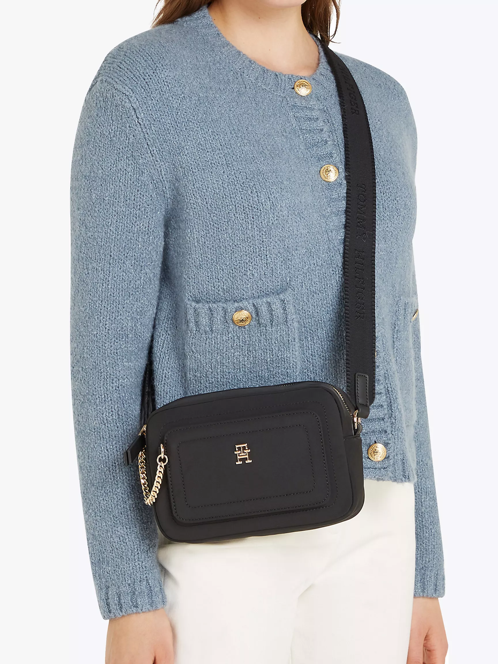 Женская сумка Tommy Hilfiger, Кроссбоди-сумка из монограммного твила