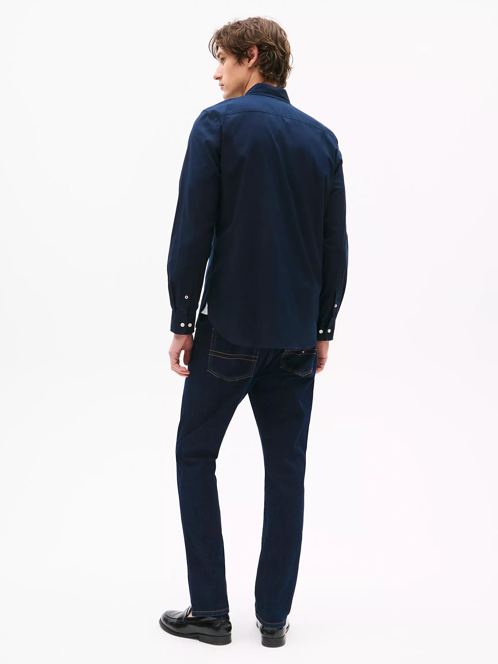 Мужская рубашка Tommy Hilfiger, Эластичная рубашка из поплина стандартного кроя