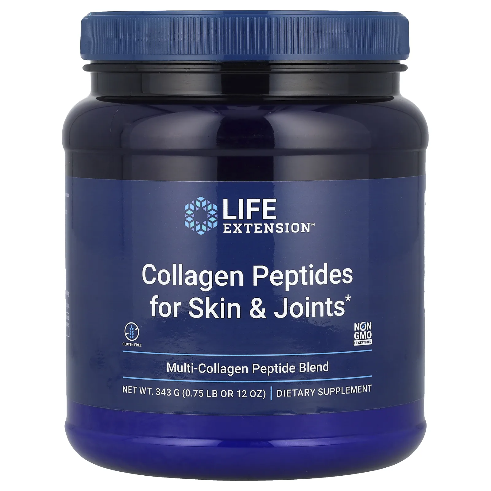 Life Extension, Collagen Peptides For Skin & Joints, смесь мультиколлагеновых пептидов, 343 г (12 унций)