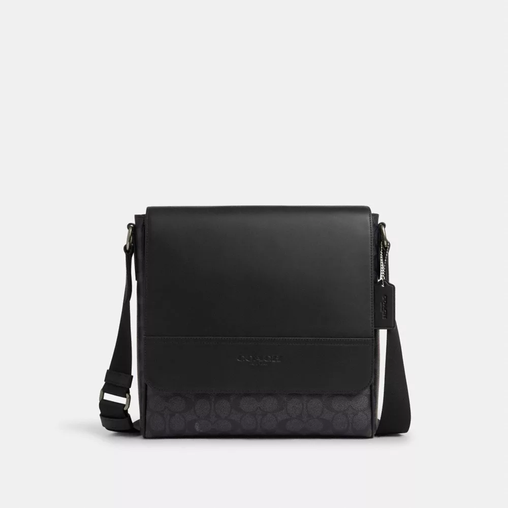 Сумка COACH Houston Map Bag In Signature Canvas