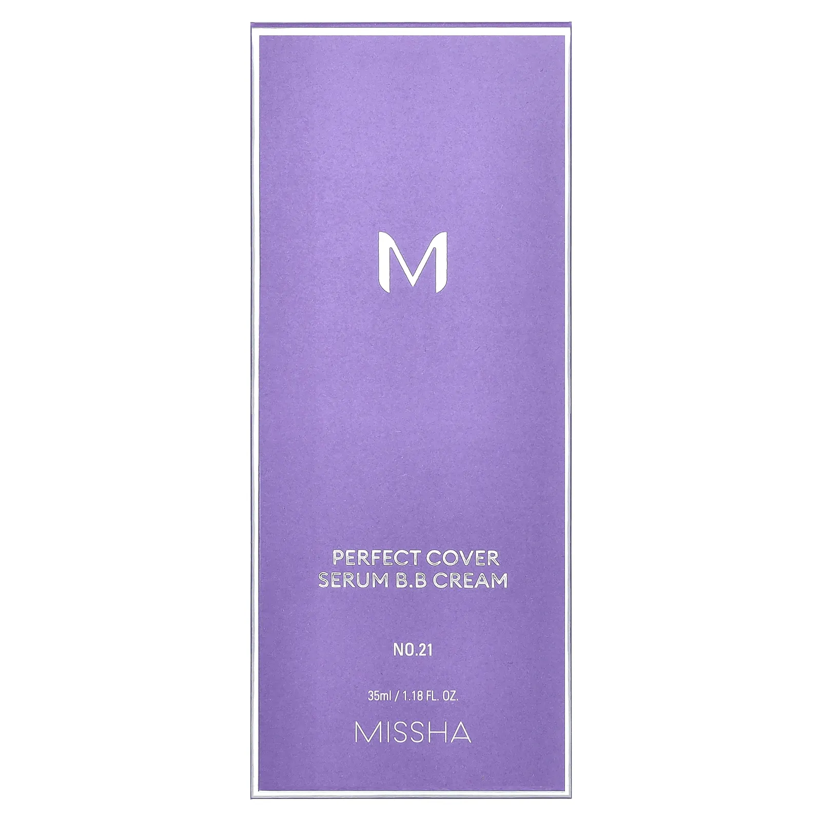 Missha, BB-крем Perfect Cover Serum, No 21 (светло-бежевый), 35 мл (1,18 жидк. Унции)