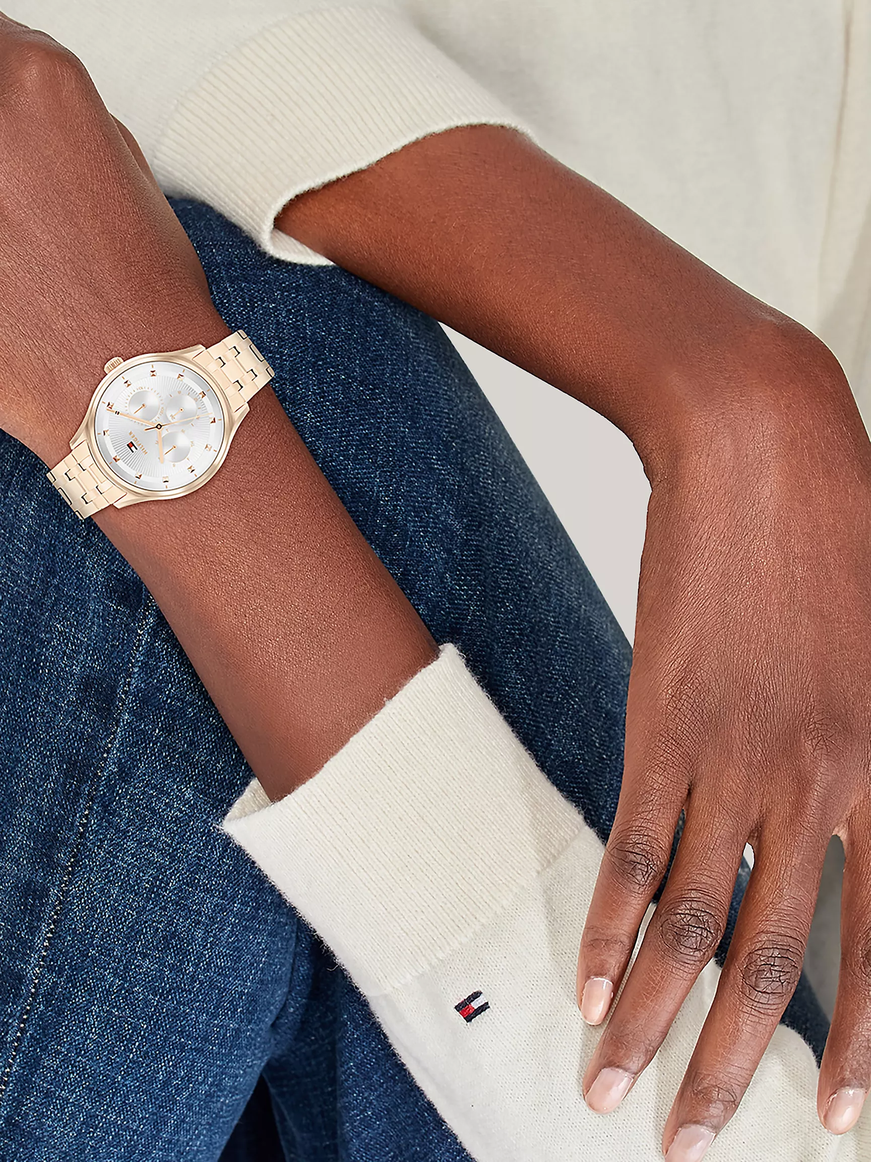 Женские часы Tommy Hilfiger, Многофункциональные часы 38 мм с серым циферблатом