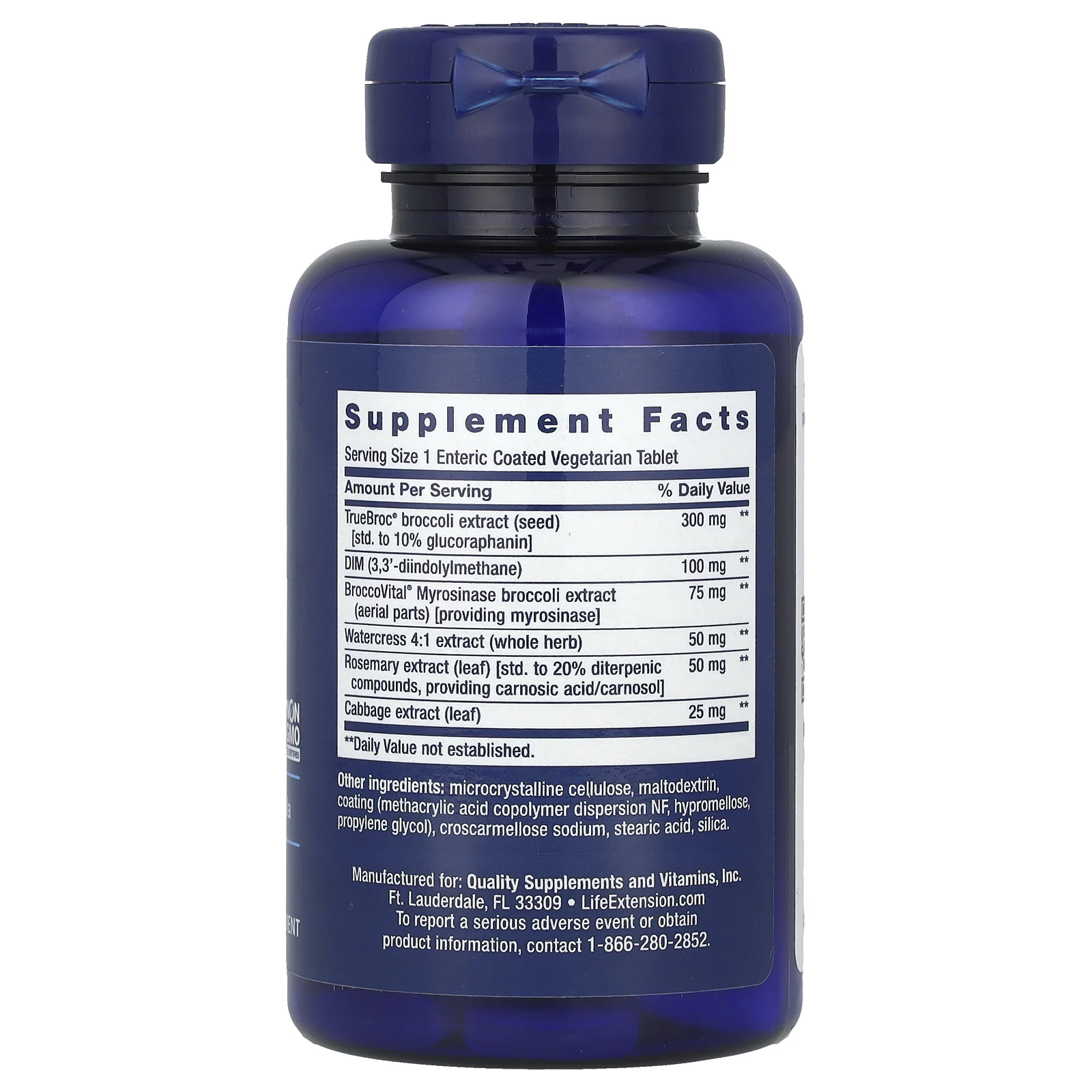 Life Extension, оптимизированная смесь брокколи и крестоцветных, 30 вегетарианских таблеток, покрытых кишечнорастворимой оболочкой