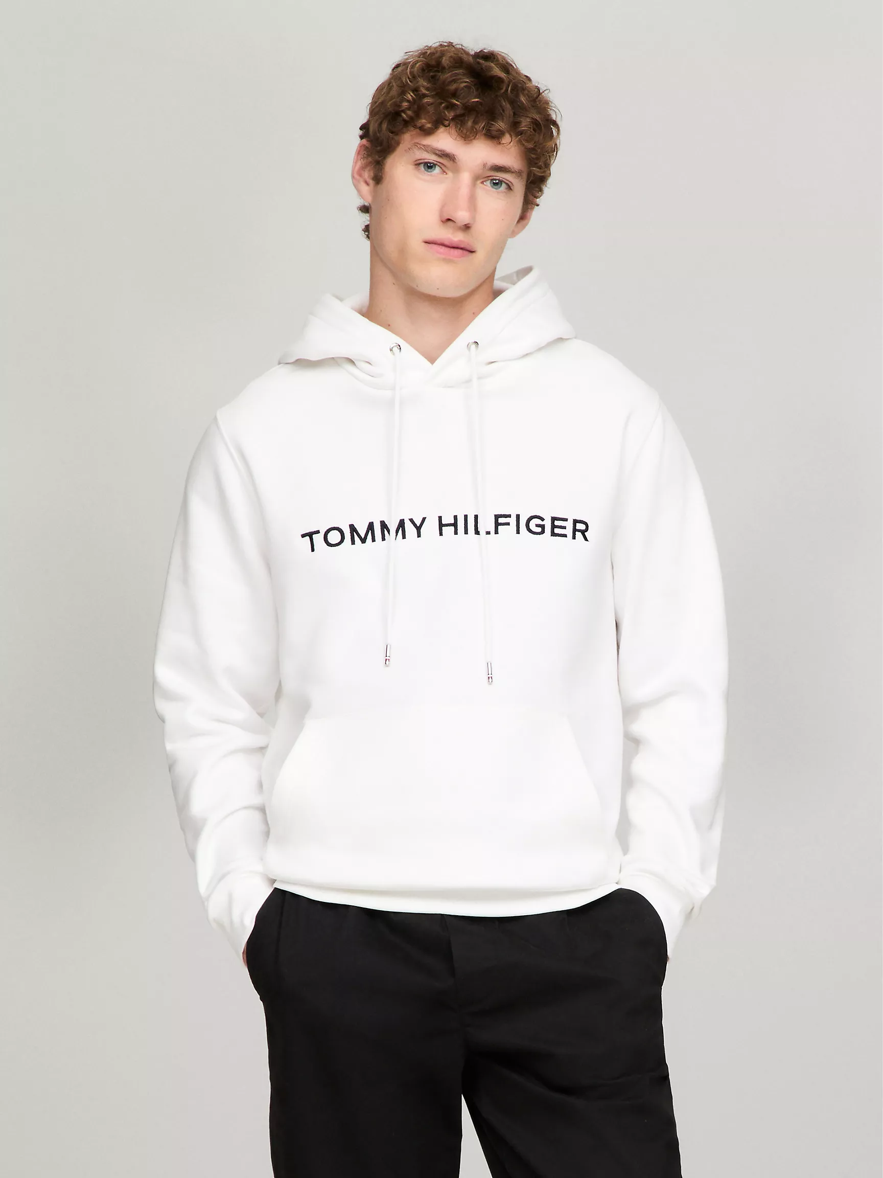 Мужское худи Tommy Hilfiger, Худи с вышитым логотипом Tommy Icon