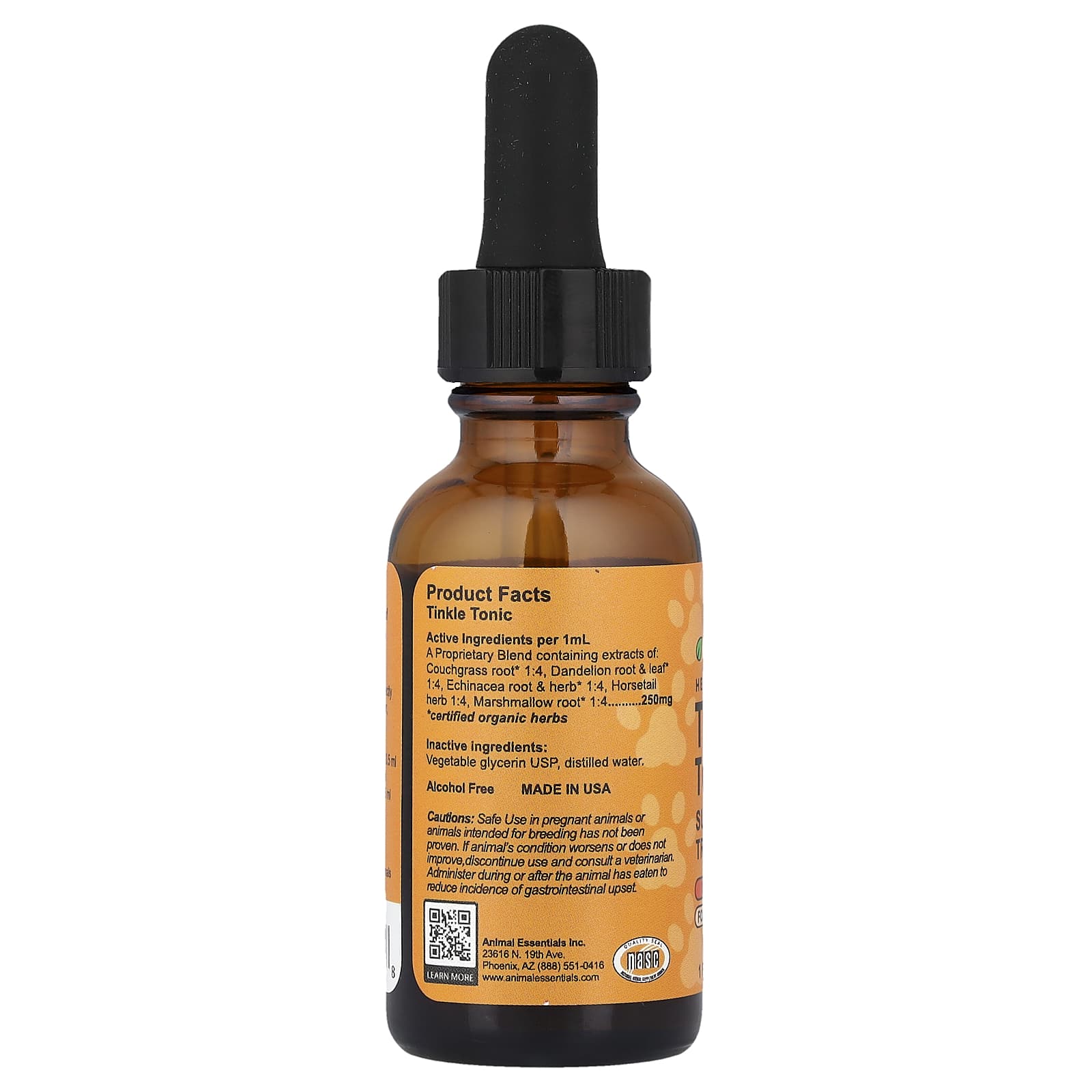 Animal Essentials, Tinkle, тоник, для собак и кошек, 30 мл (1 жидк. унция)