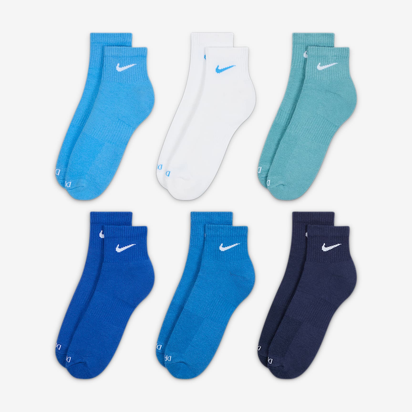 Nike Everyday Plus Cushioned Training Ankle Socks (6 Pairs)