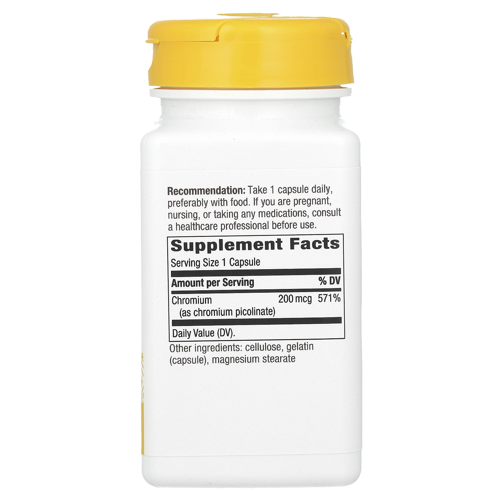 Nature's Way, пиколинат хрома, 200 мкг, 100 капсул