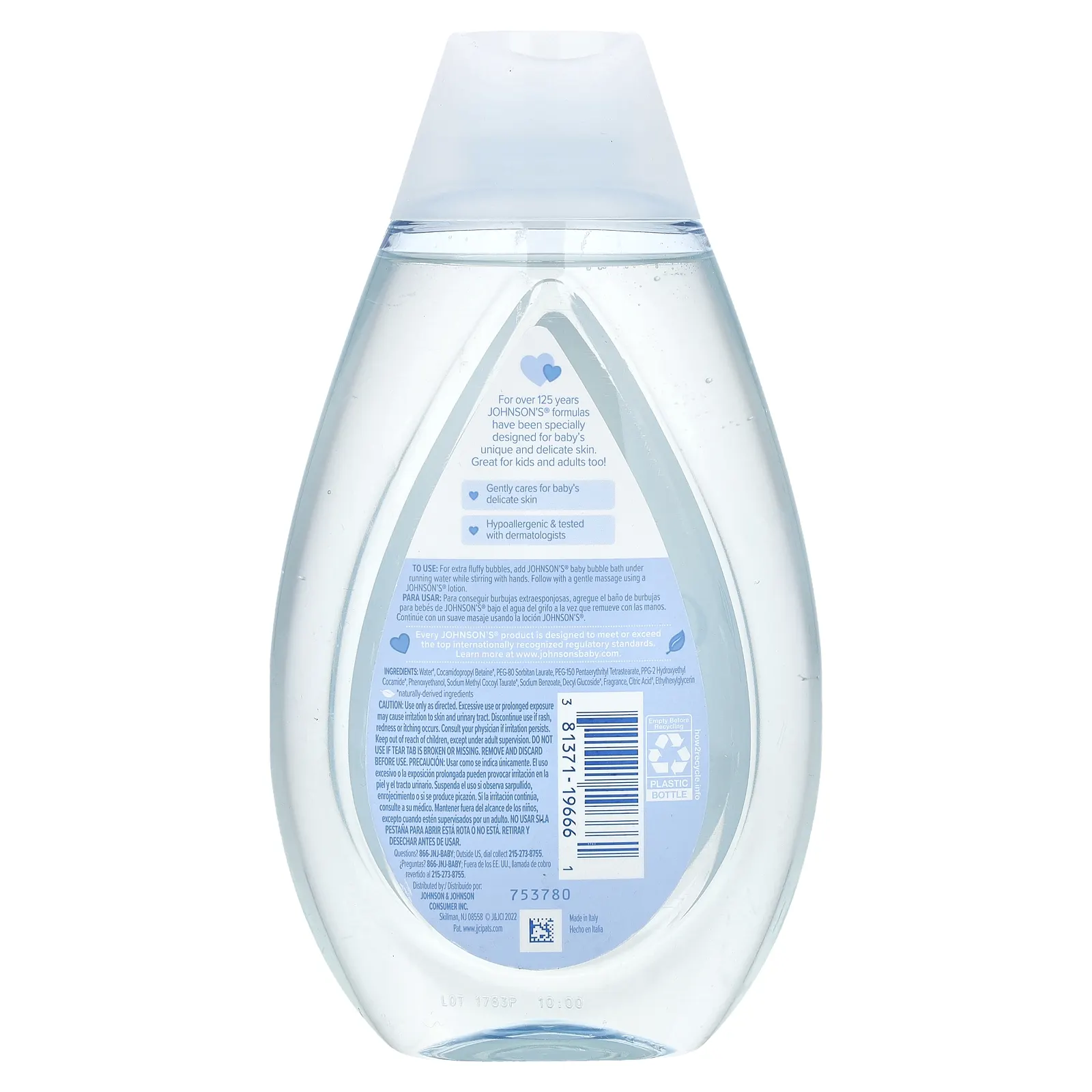 Johnson's Baby, Детская пена для ванн, 400 мл (13,6 жидк. Унции)