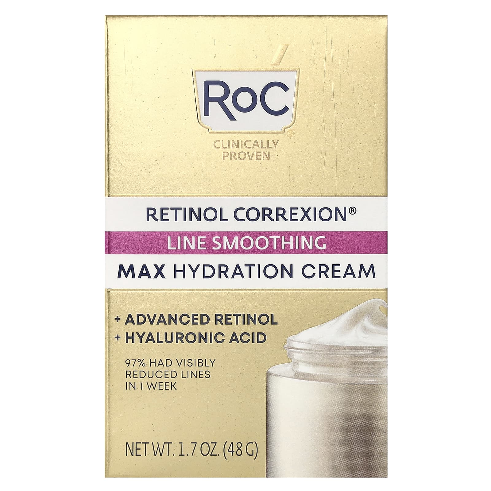 RoC, Retinol Correxion, крем для максимального увлажнения от морщин, 48 г (1,7 унции)