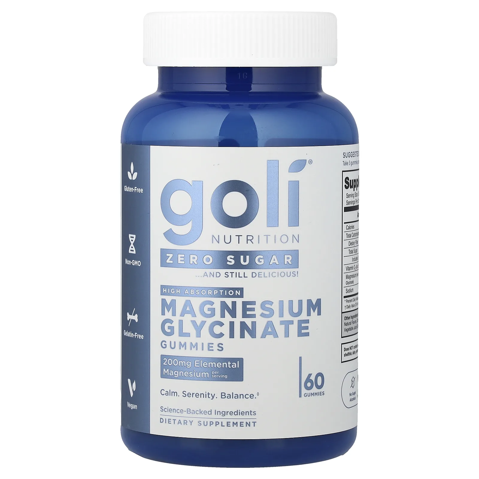 Goli Nutrition, жевательные глицинат магния, 60 жевательных таблеток