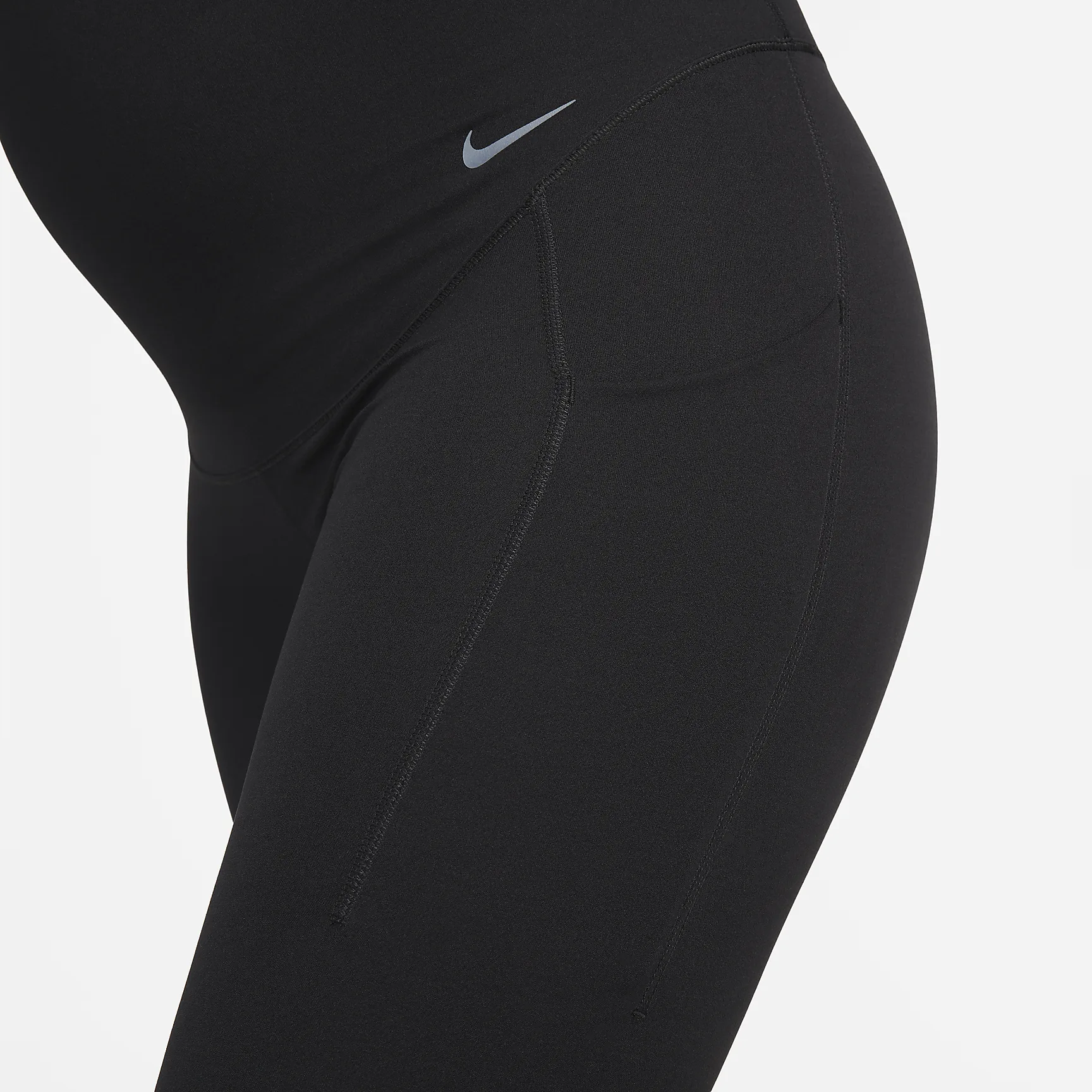 Nike Zenvy (M) Women's Gentle-Support High-Waisted 7/8 Leggings with Pockets (Maternity)
