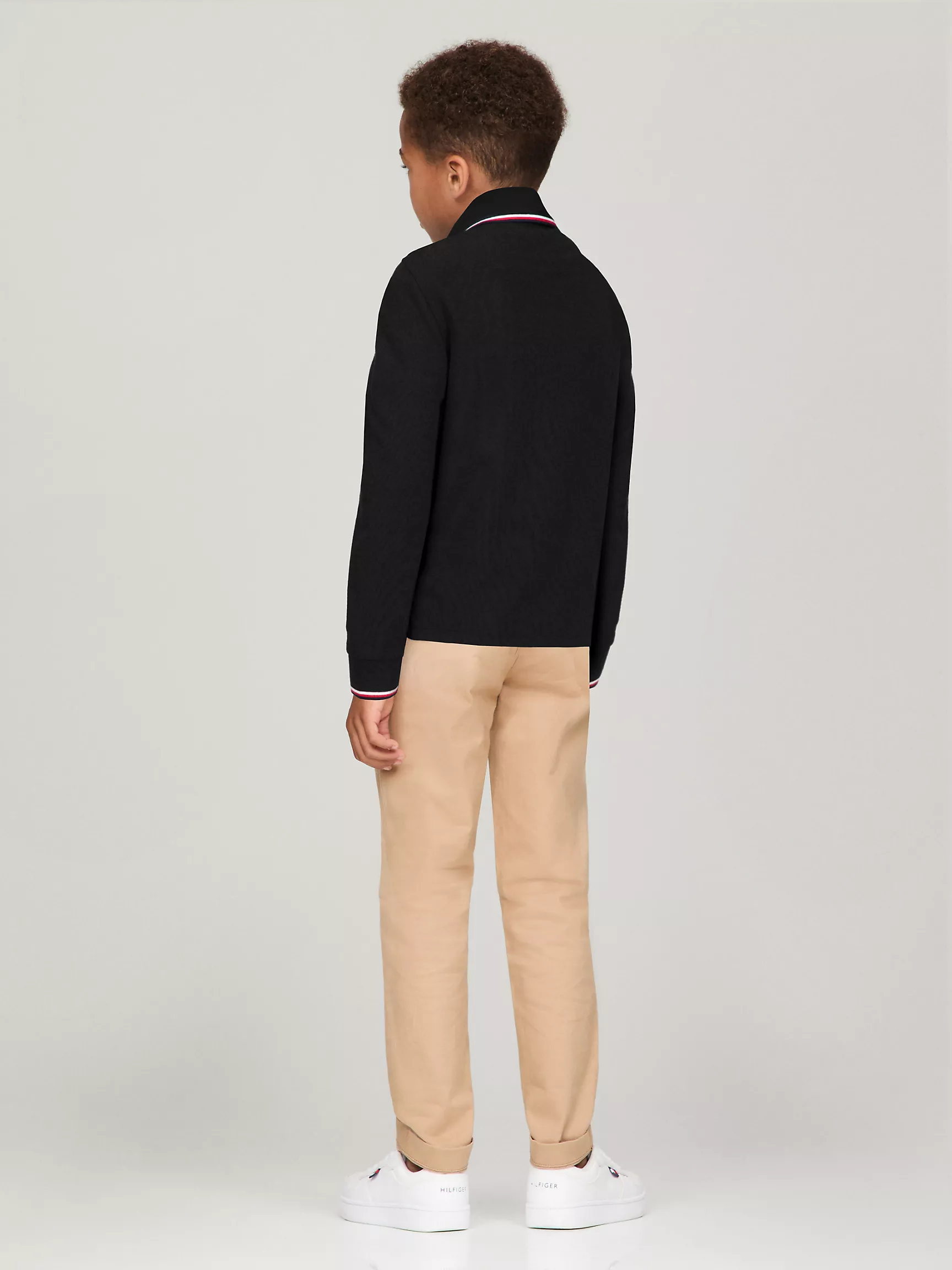 Рубашка-поло для мальчиков Tommy Hilfiger, Детское поло с длинным рукавом и влагоотводящей технологией Tommy