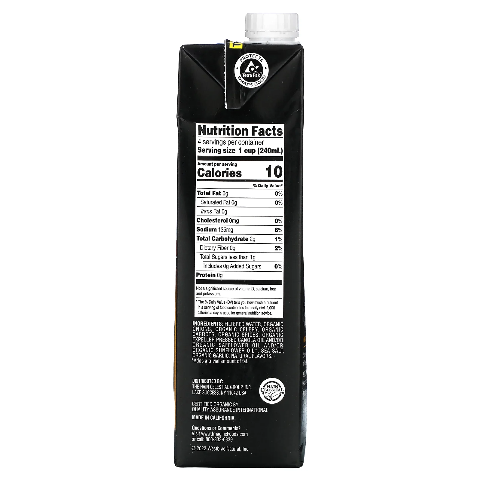 Imagine Soups, органический вегетарианский бульон без курицы, с низким содержанием натрия, 946 мл (32 жидк. унции)