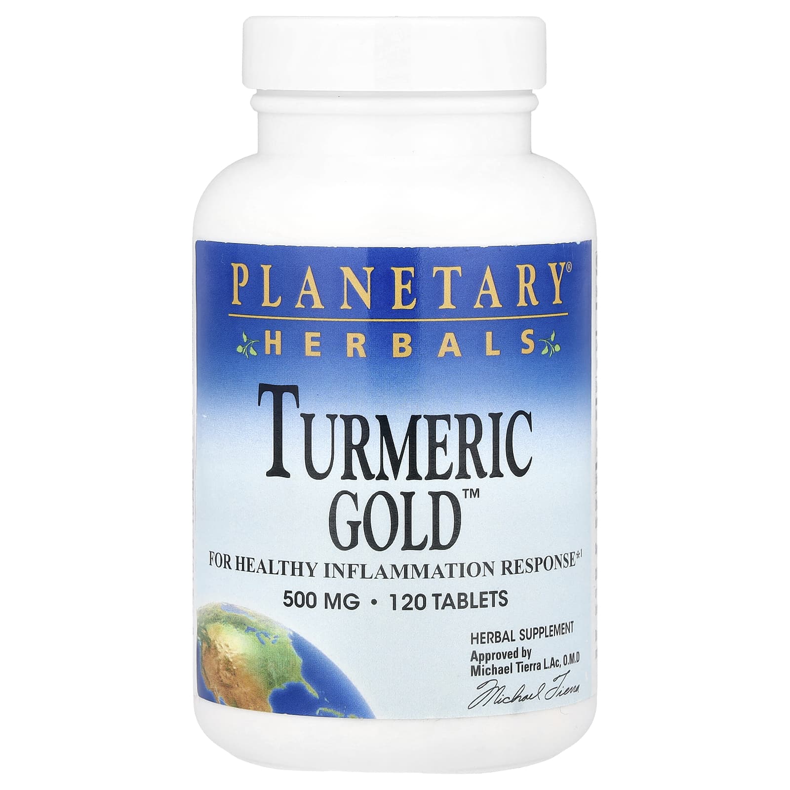 Planetary Herbals, Turmeric Gold ™, 500 мг, 120 таблеток