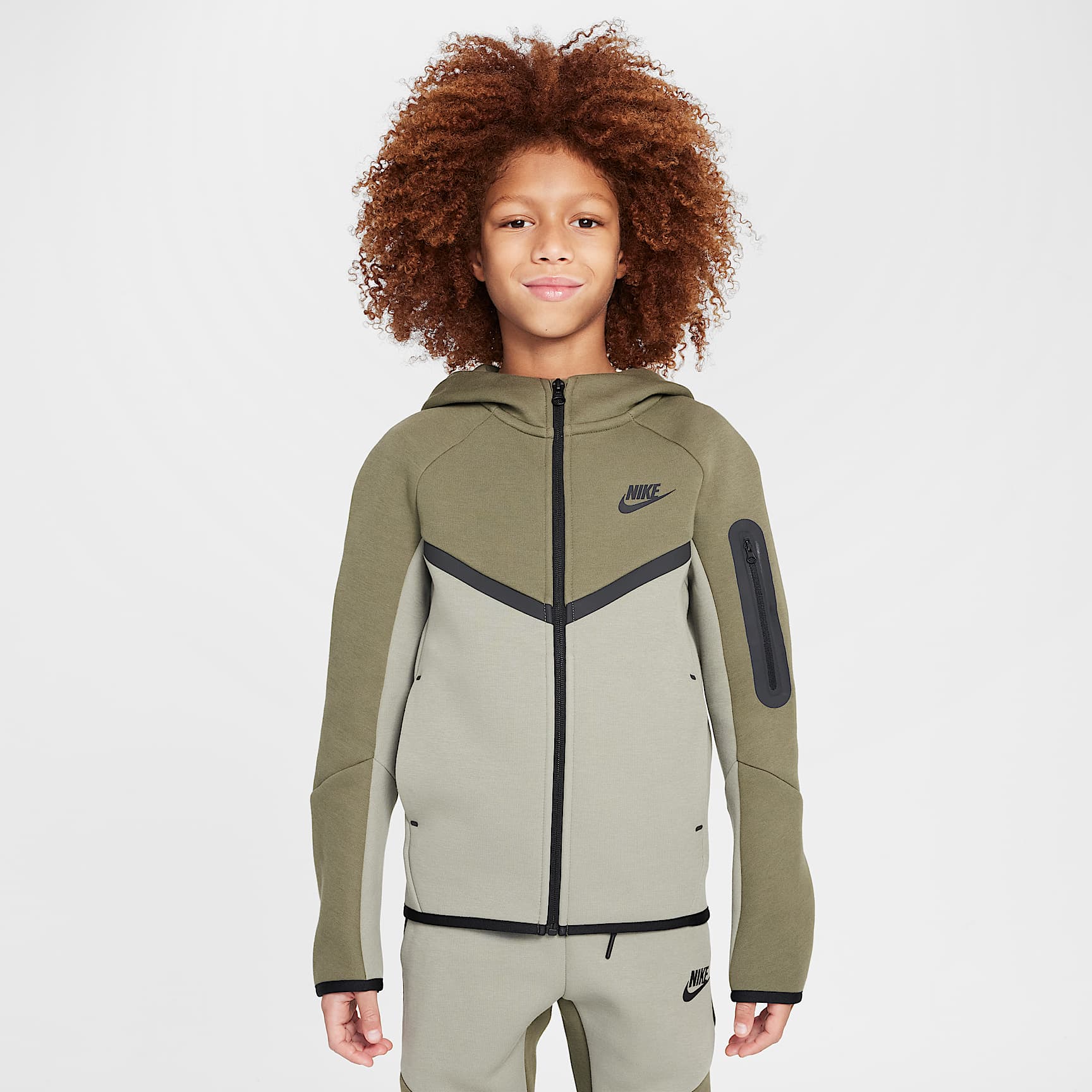 Nike Sportswear Tech Fleece Big Kids' Full-Zip Hoodie