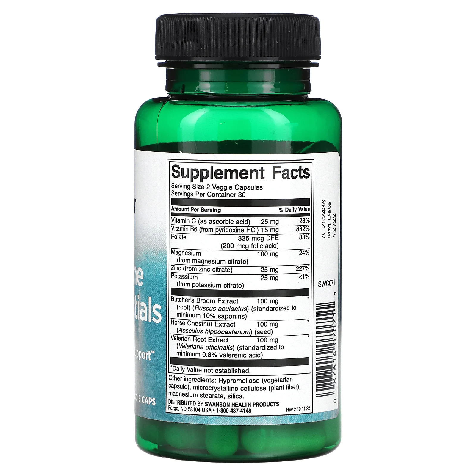 Swanson, Nighttime Leg Essentials, 60 растительных капсул