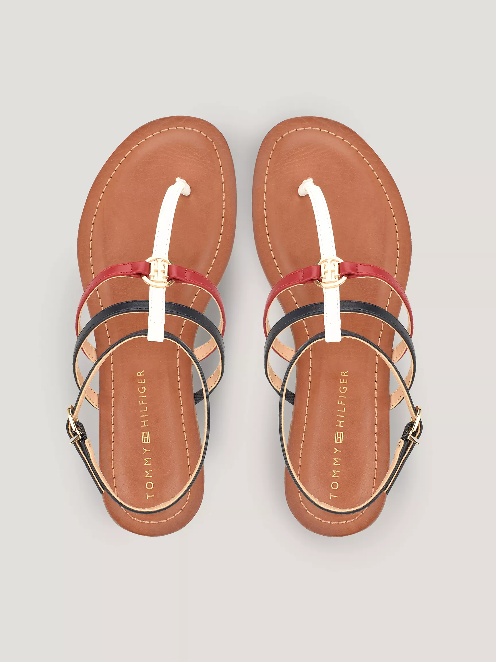 Женские сандалии Tommy Hilfiger, Босоножки на ремешке с фирменными полосками