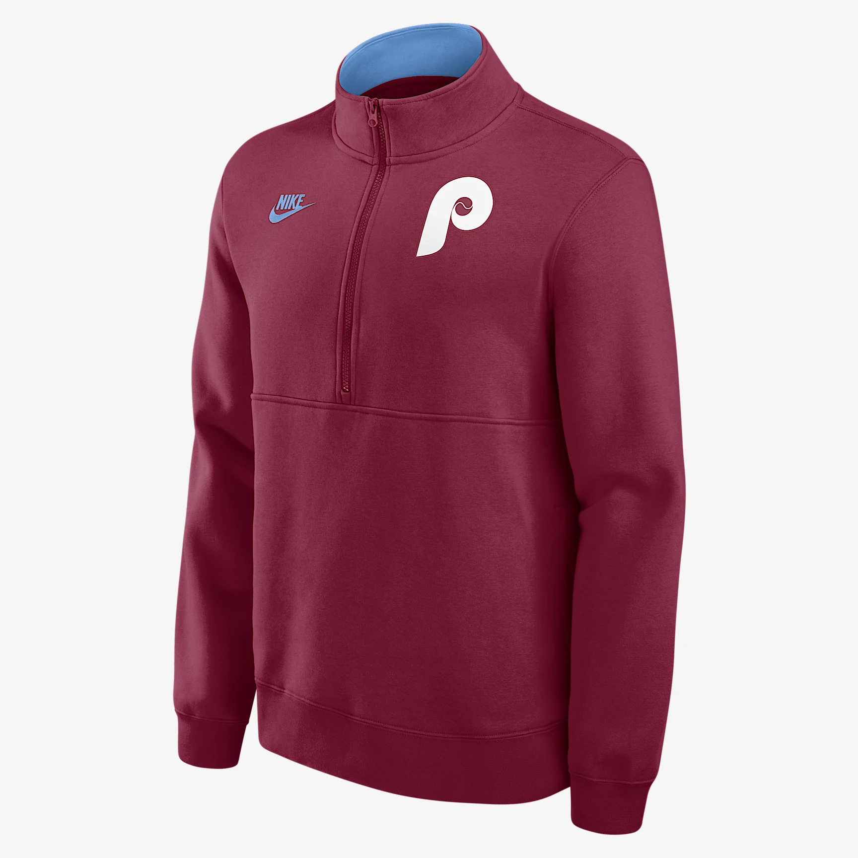 Philadelphia Phillies Cooperstown Men's Nike MLB 1/2-Zip Crew
