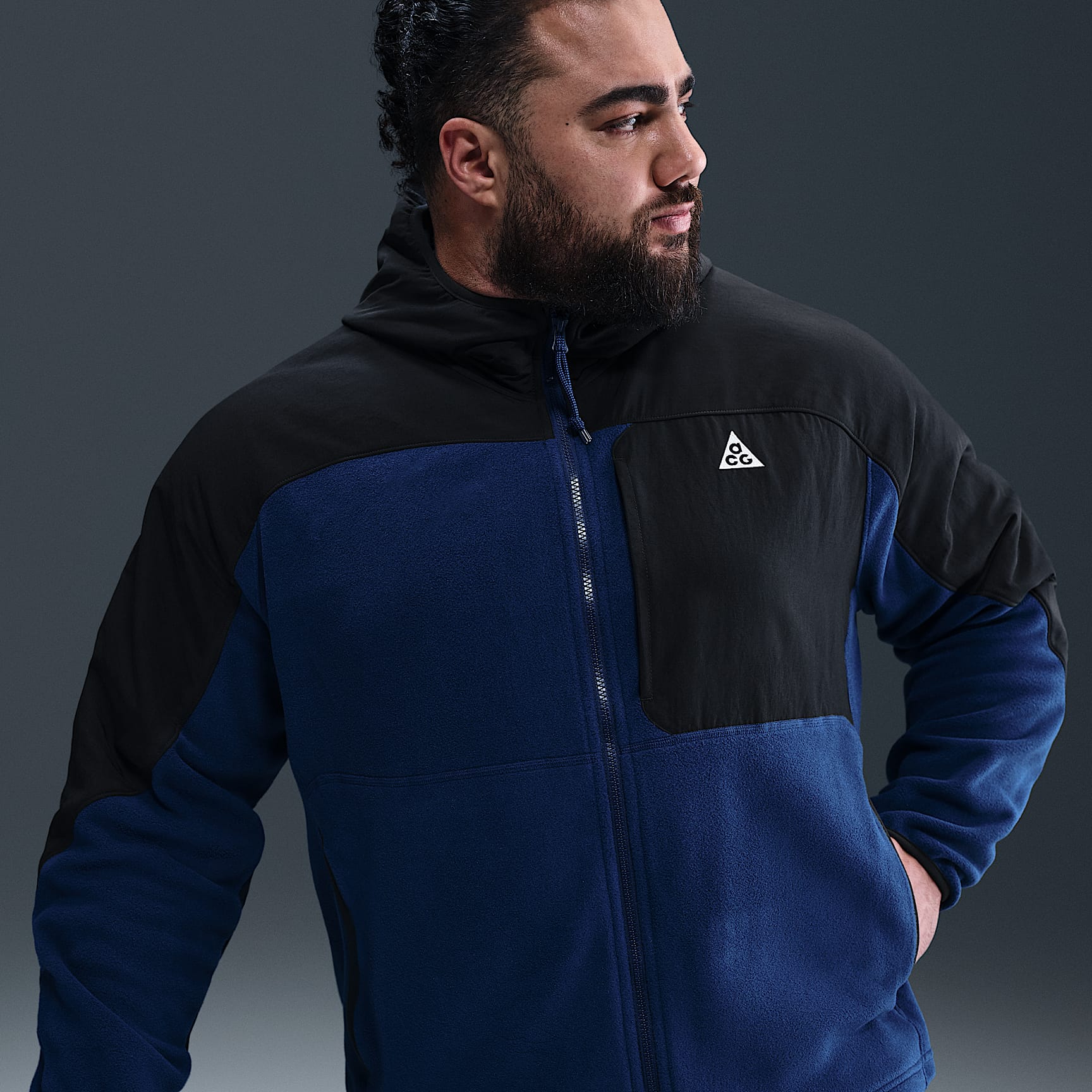 Nike ACG "Wolf Tree" Plus Full-Zip Hooded Mid Layer