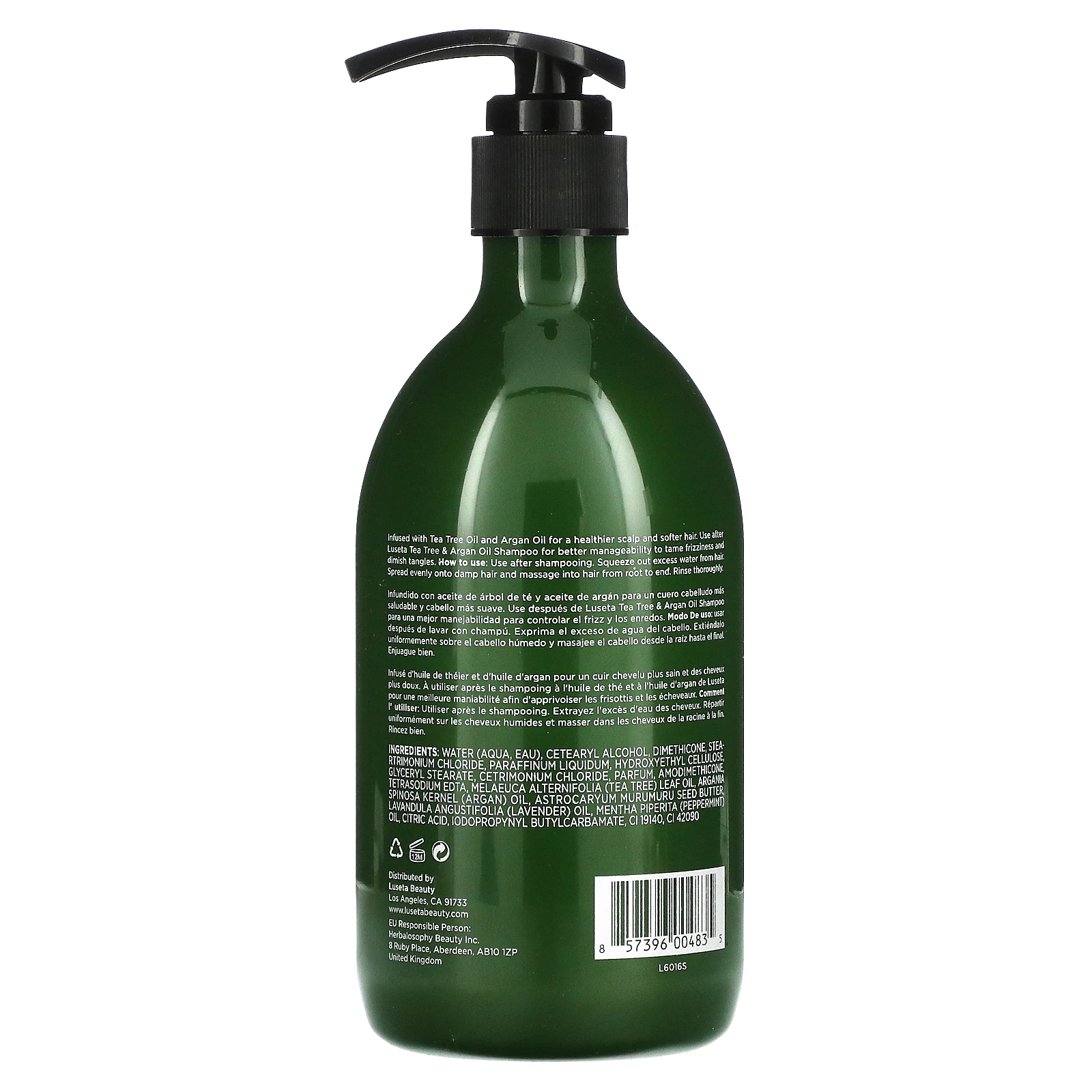 Luseta Beauty, Масло чайного дерева и арганы, кондиционер, 500 мл (16,9 жидк. Унции)