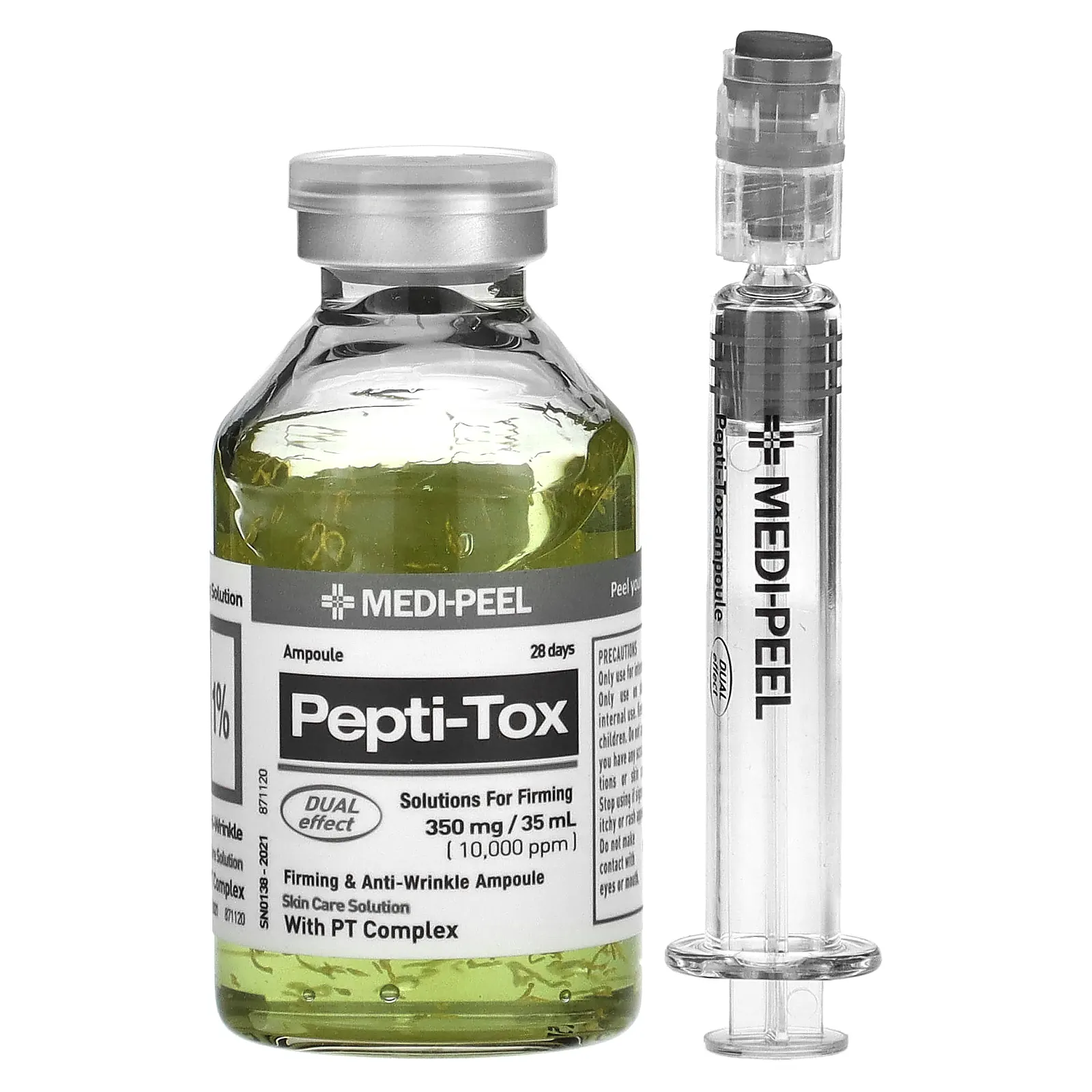 Medi-Peel, Pepti-Tox, укрепляющая ампула с частицами коллагена, 35 мл (1,18 жидк. Унции)