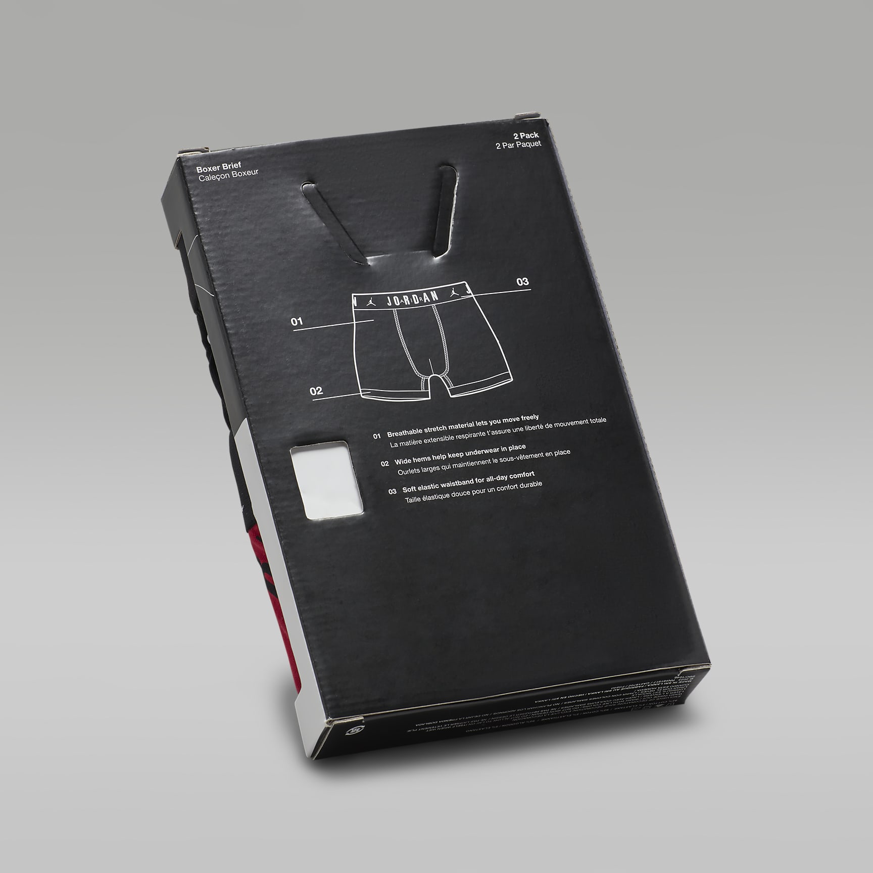 Jordan Dri-FIT Cotton Essentials Big Kids' Flight Boxer Briefs (2-Pack)