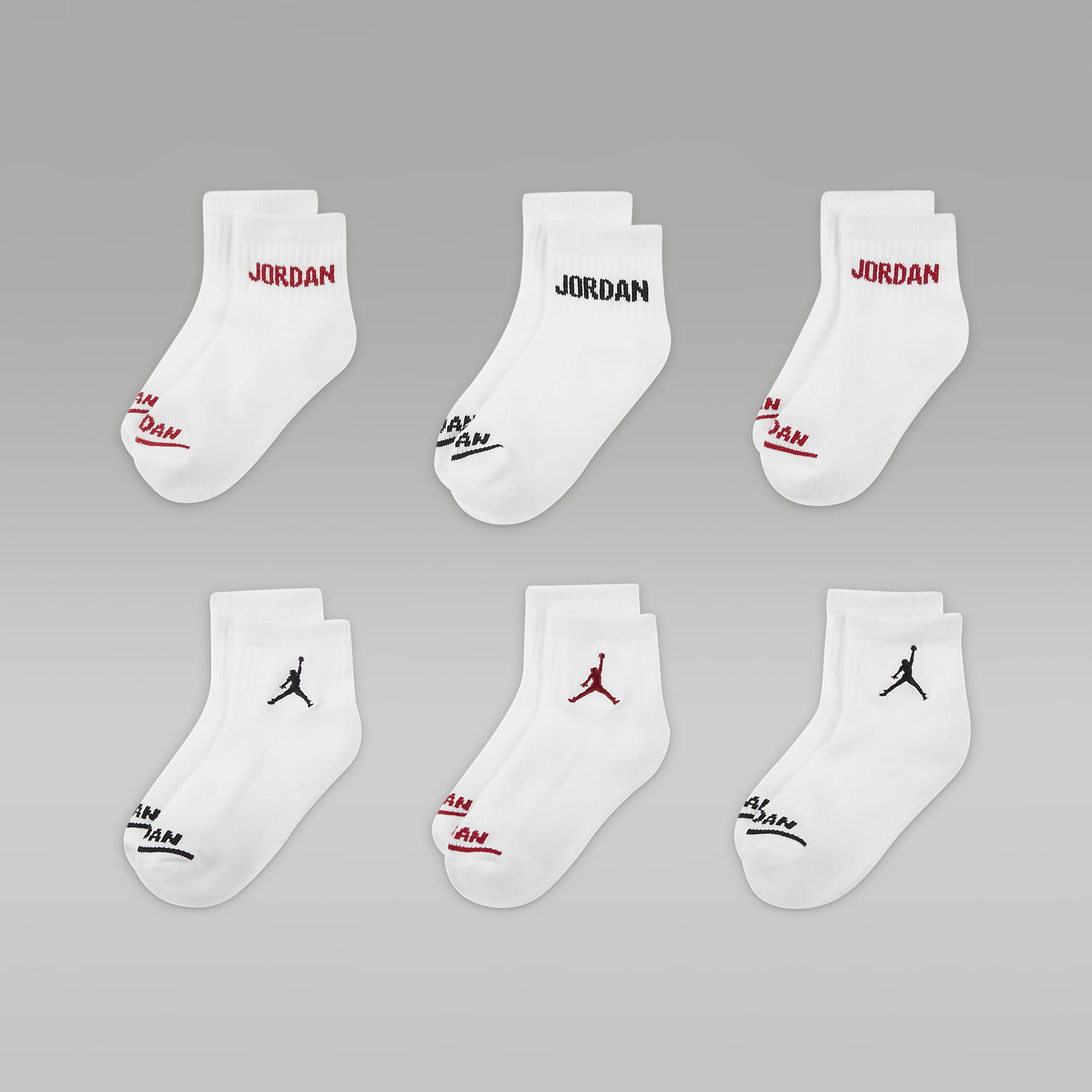 Jordan Legend Kids' Ankle Socks Box Set (6-Pairs)