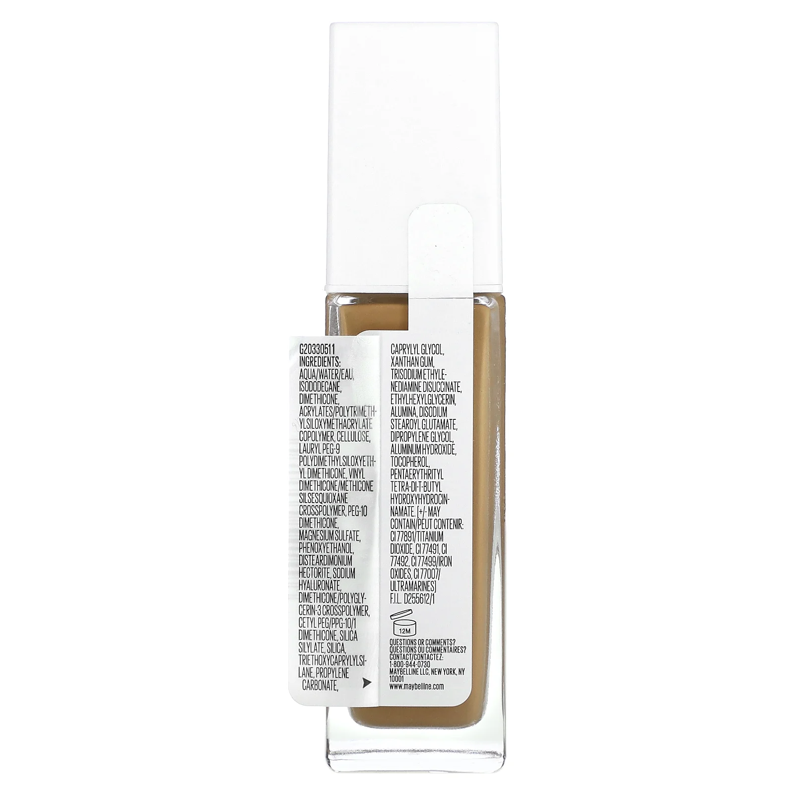 Maybelline, Super Stay, тональный крем для активного образа жизни, оттенок 330 ирис, 30 мл (1 жидк. унция)