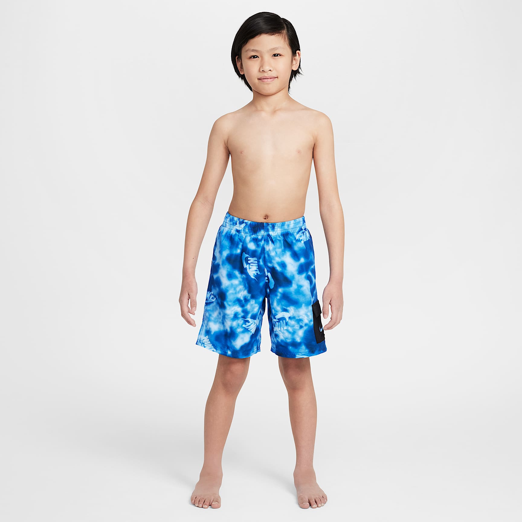 Nike Swim Voyage Big Kids' (Boys') 7" Brief-Lined Cargo Shorts
