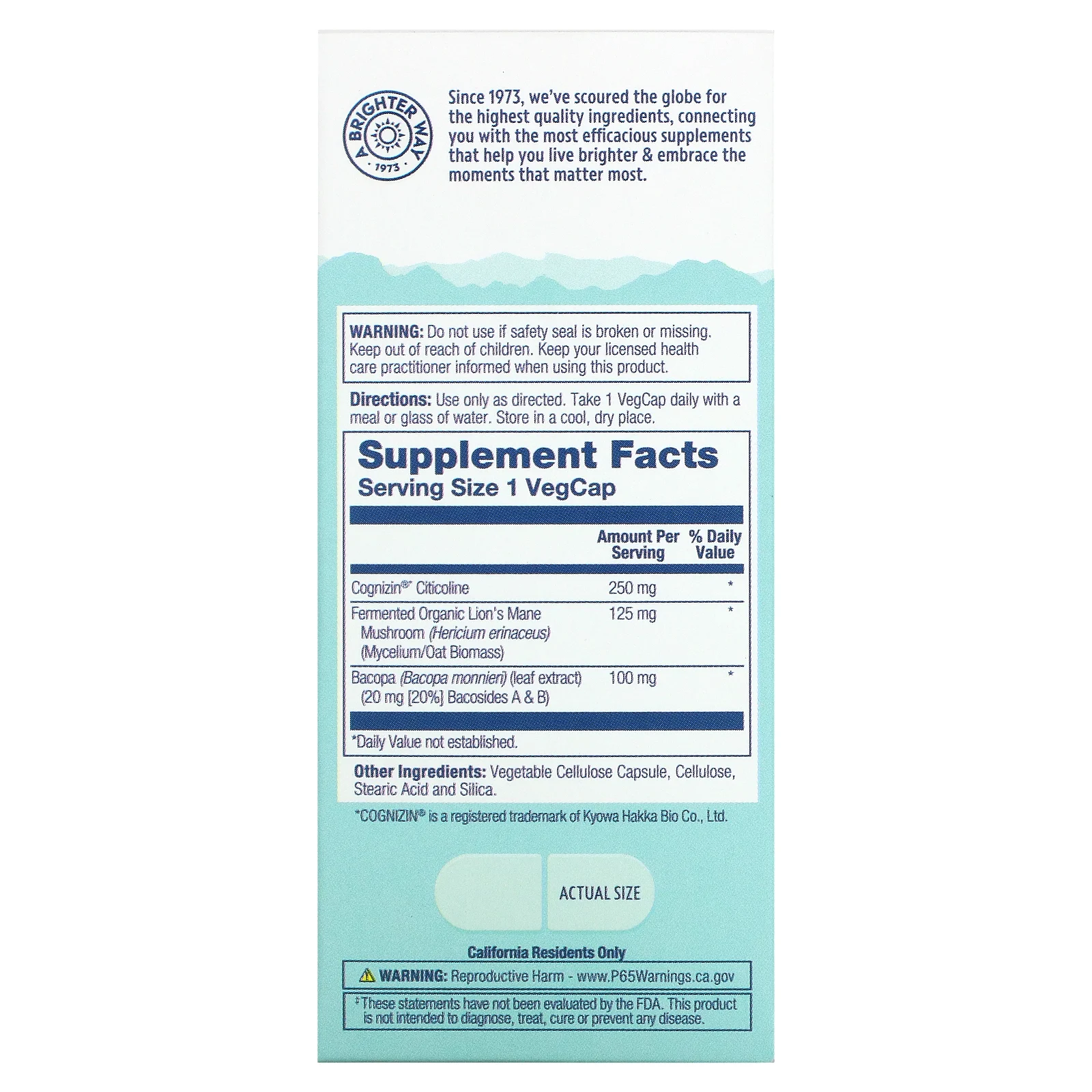 Solaray, SharpMind Focus, средство для улучшения концентрации внимания, 30 растительных капсул