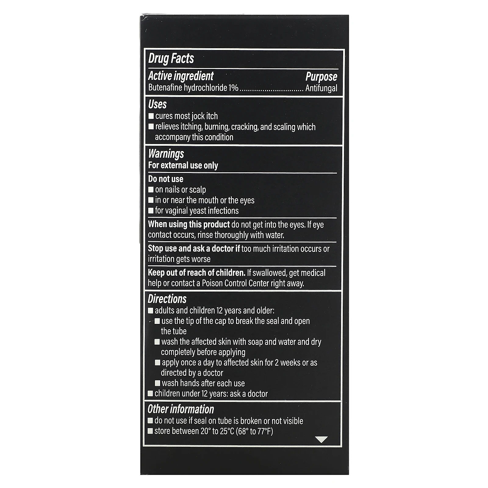 Lotrimin, Ultra, крем от пахового дерматомикоза, 12 г (0,42 унции)